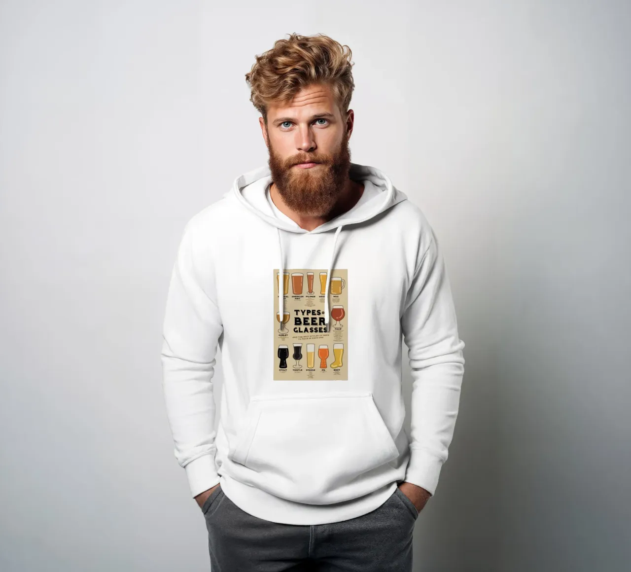 tipi di bicchieri da birra felpa con cappuccio da Danielshop