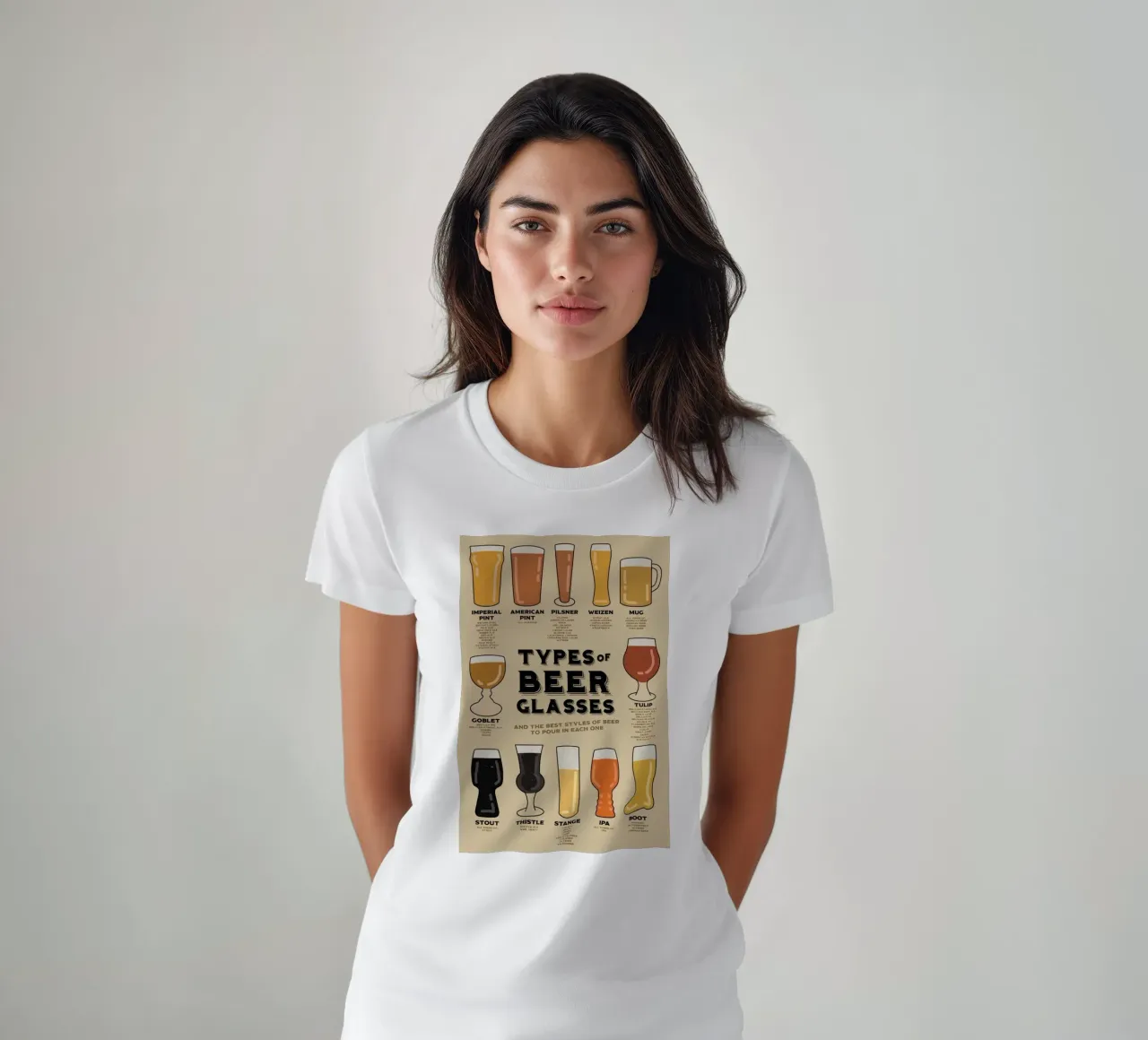 types of beer glasses t-shirt by Danielshop