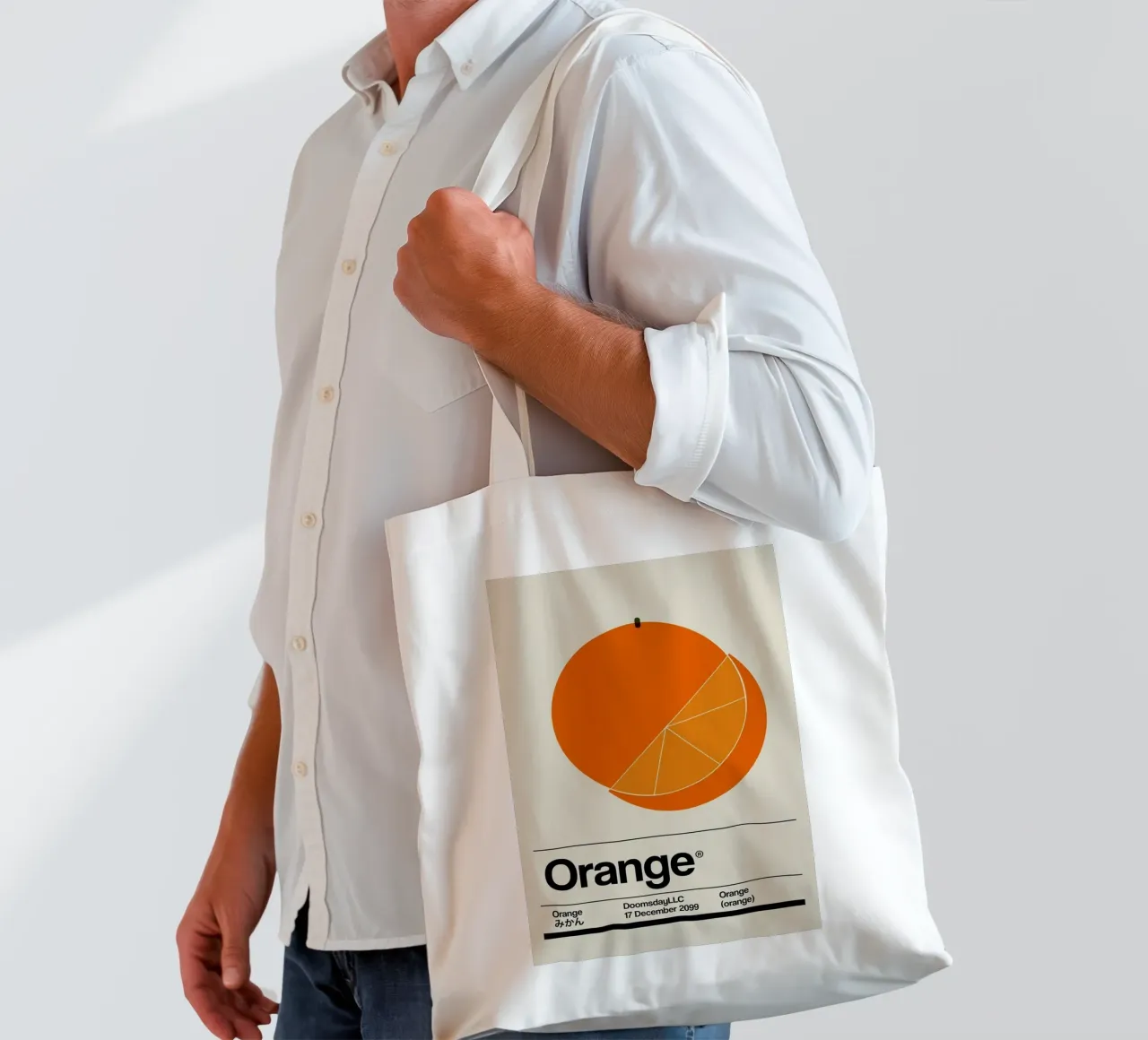 Frutta arancione borsa in juta da Piere art Shops