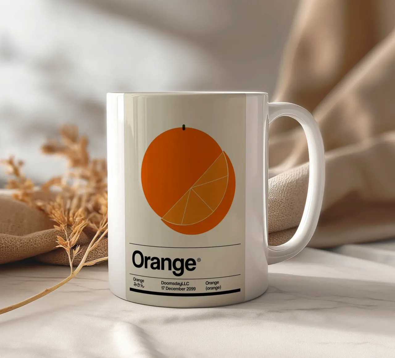 Frutta arancione tazza in ceramica da Piere art Shops