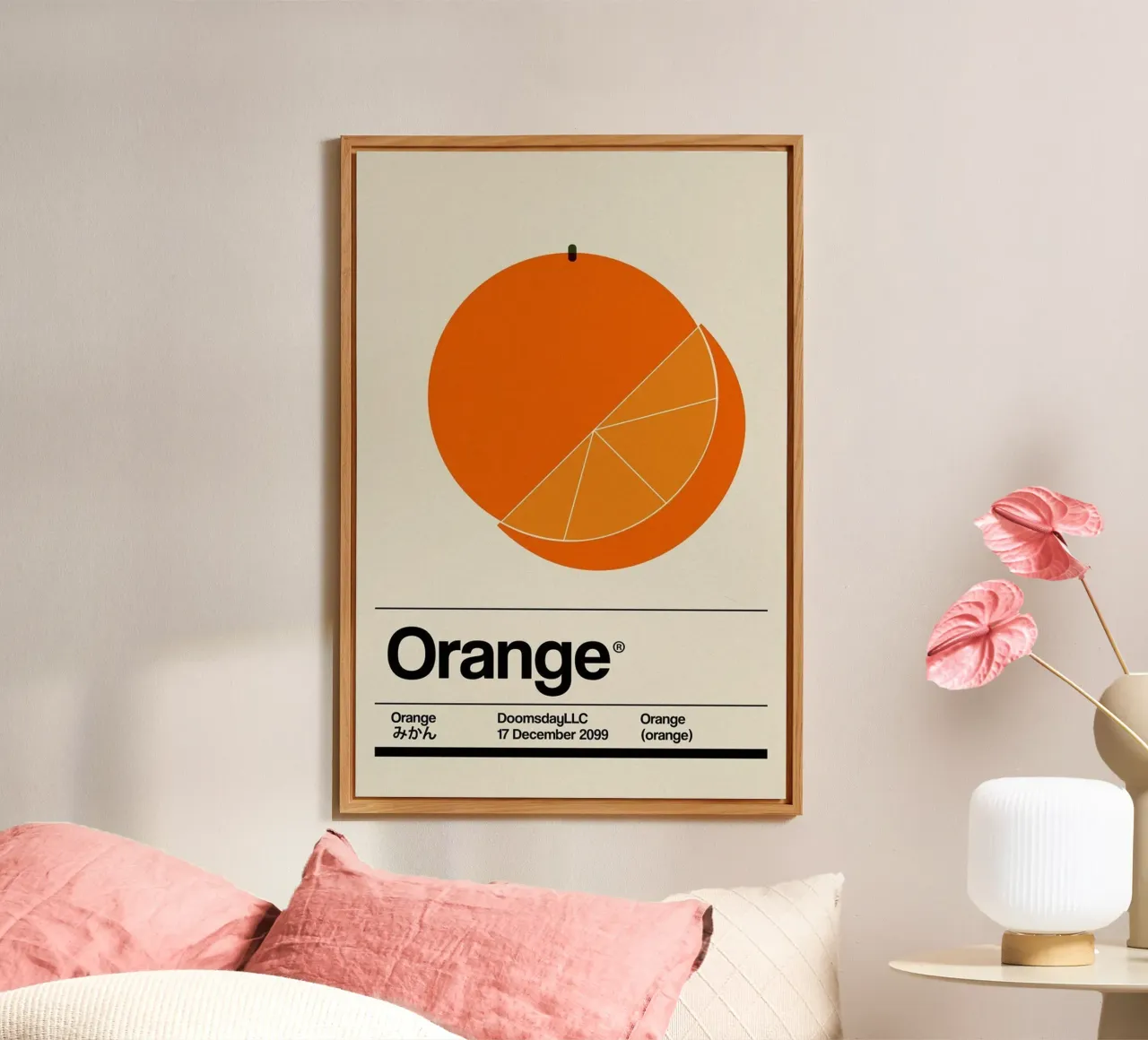 Frutta arancione alluminio dibond da Piere art Shops