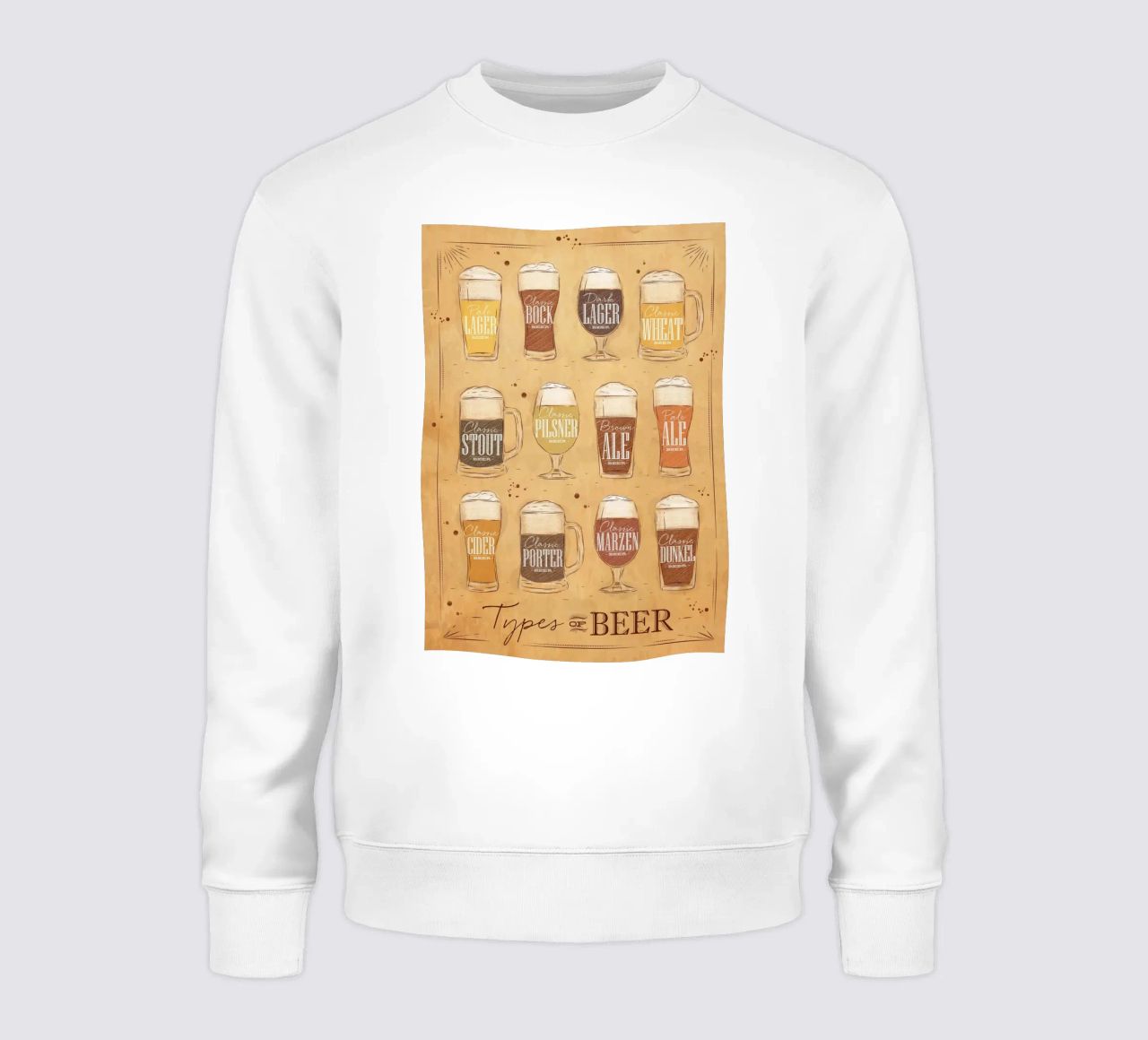 tipi di birra felpa da Danielshop