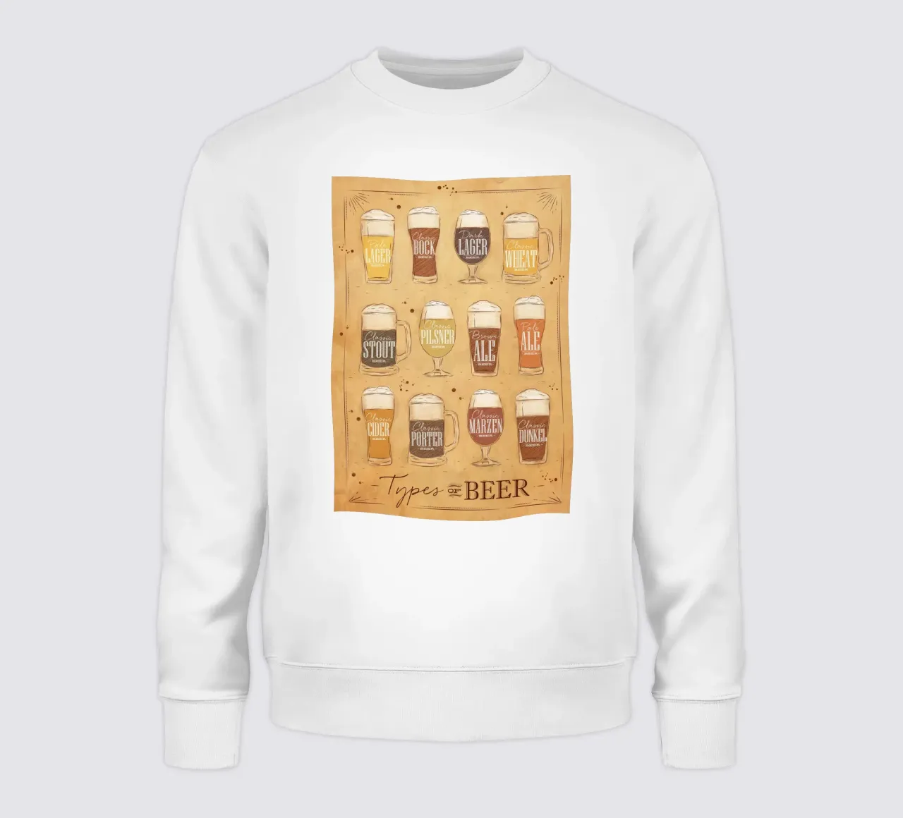 tipi di birra felpa da Danielshop