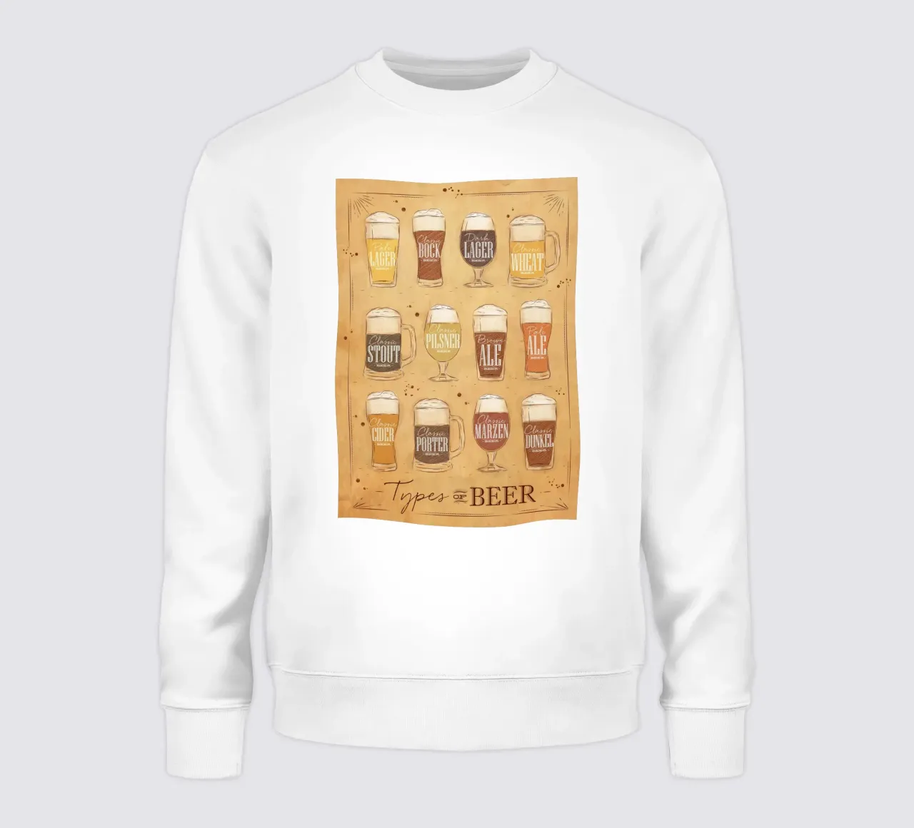 tipi di birra felpa da Danielshop