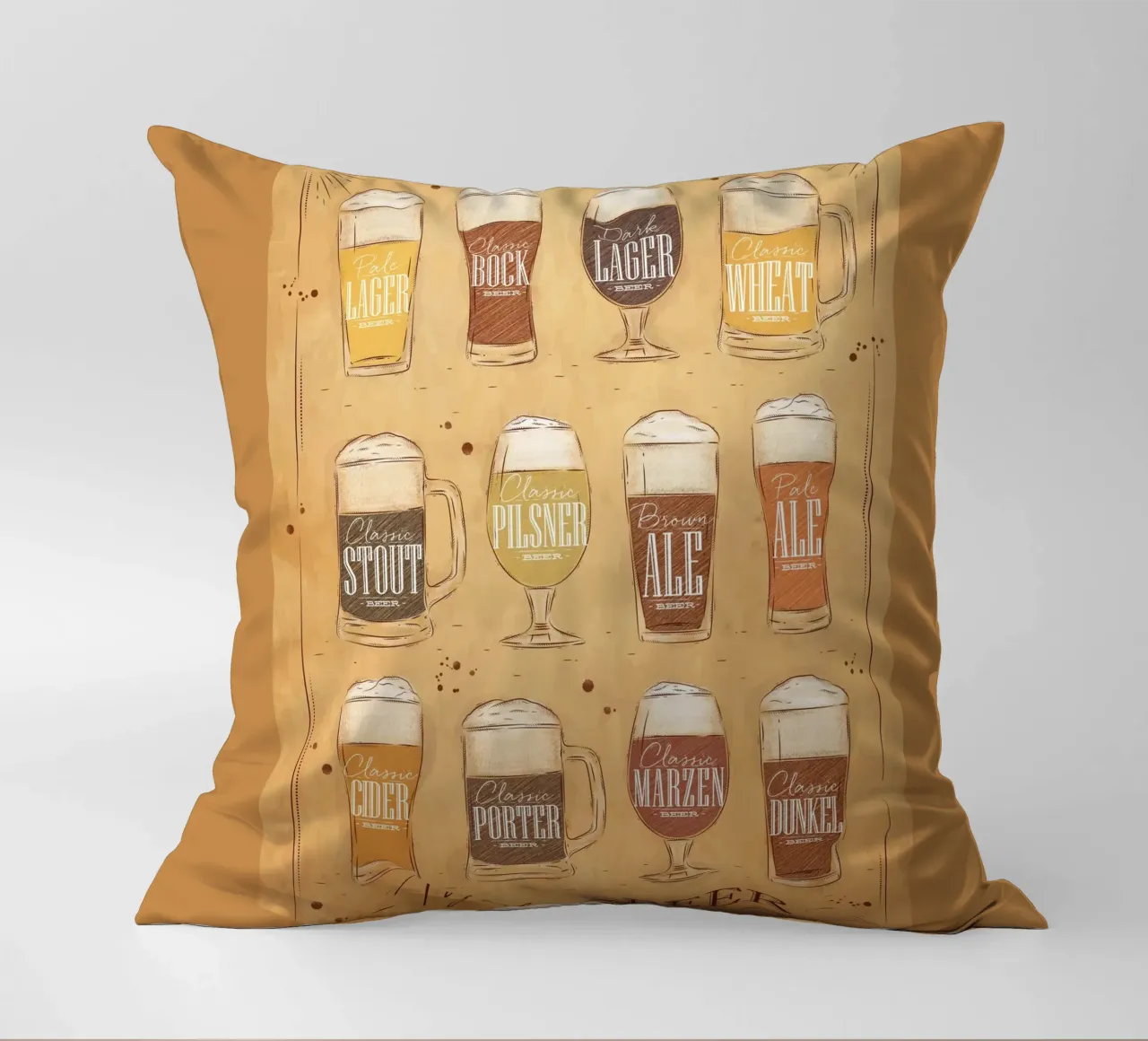 tipi di birra cuscino da Danielshop
