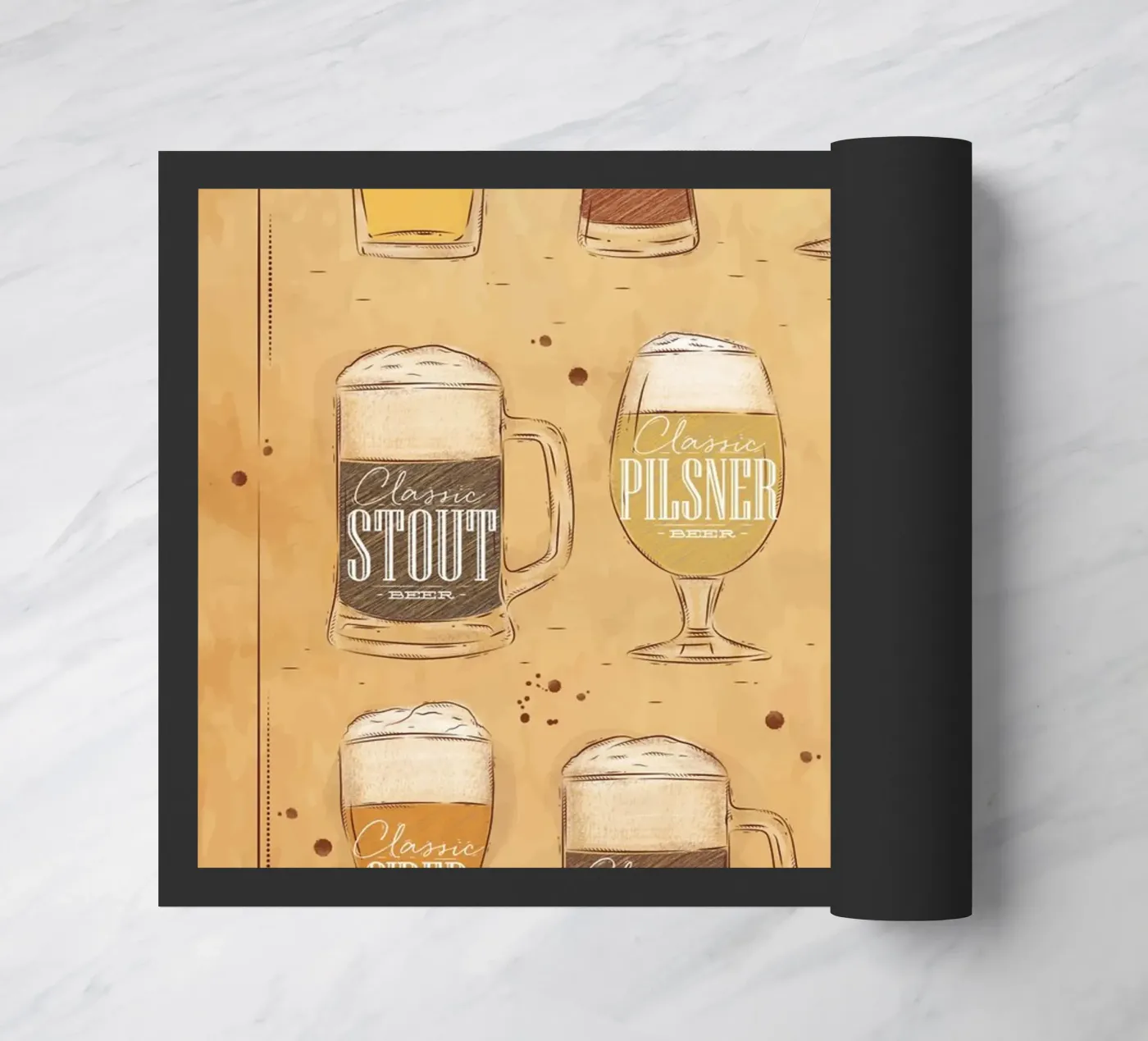 soorten bier deurmat van Danielshop