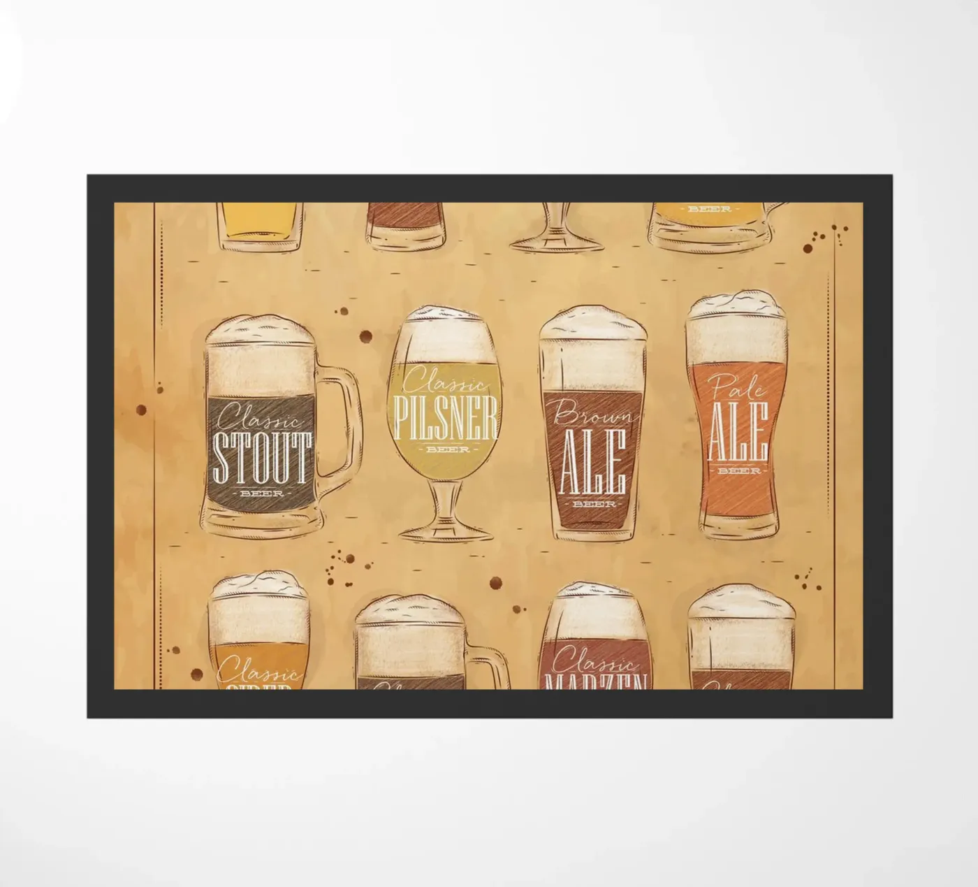 soorten bier deurmat van Danielshop