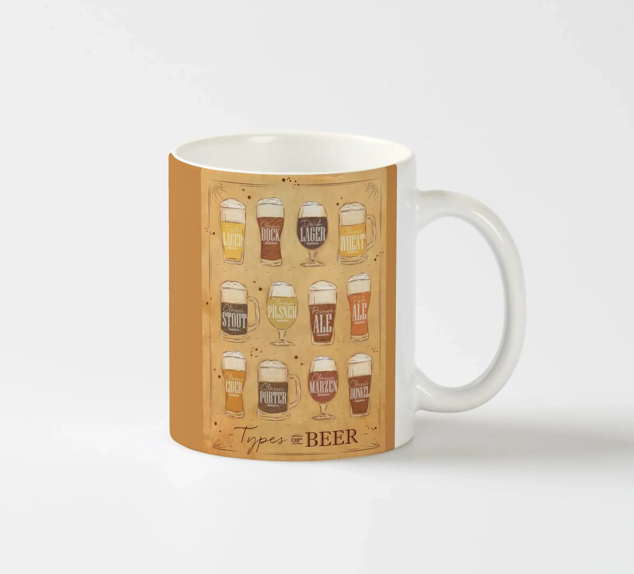 tipi di birra tazza in ceramica da Danielshop