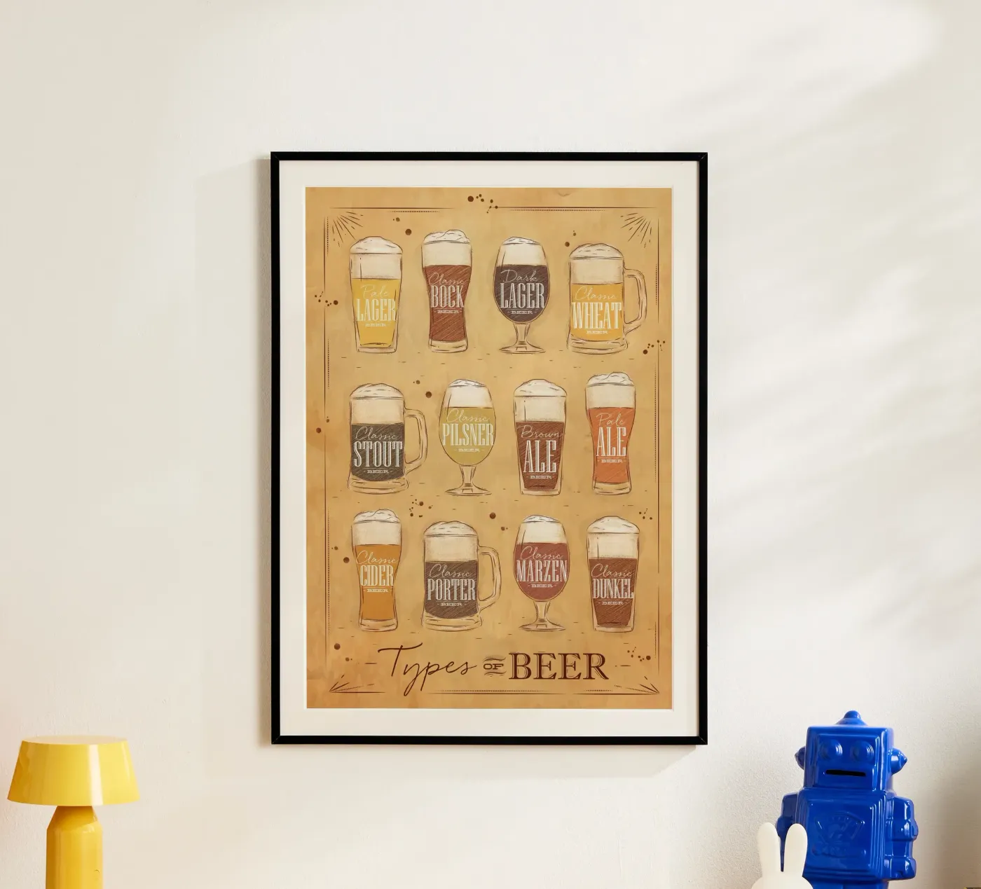 types de bières poster de Danielshop