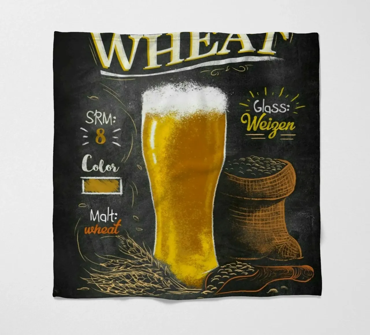 Weizen Fleecedecke von Danielshop