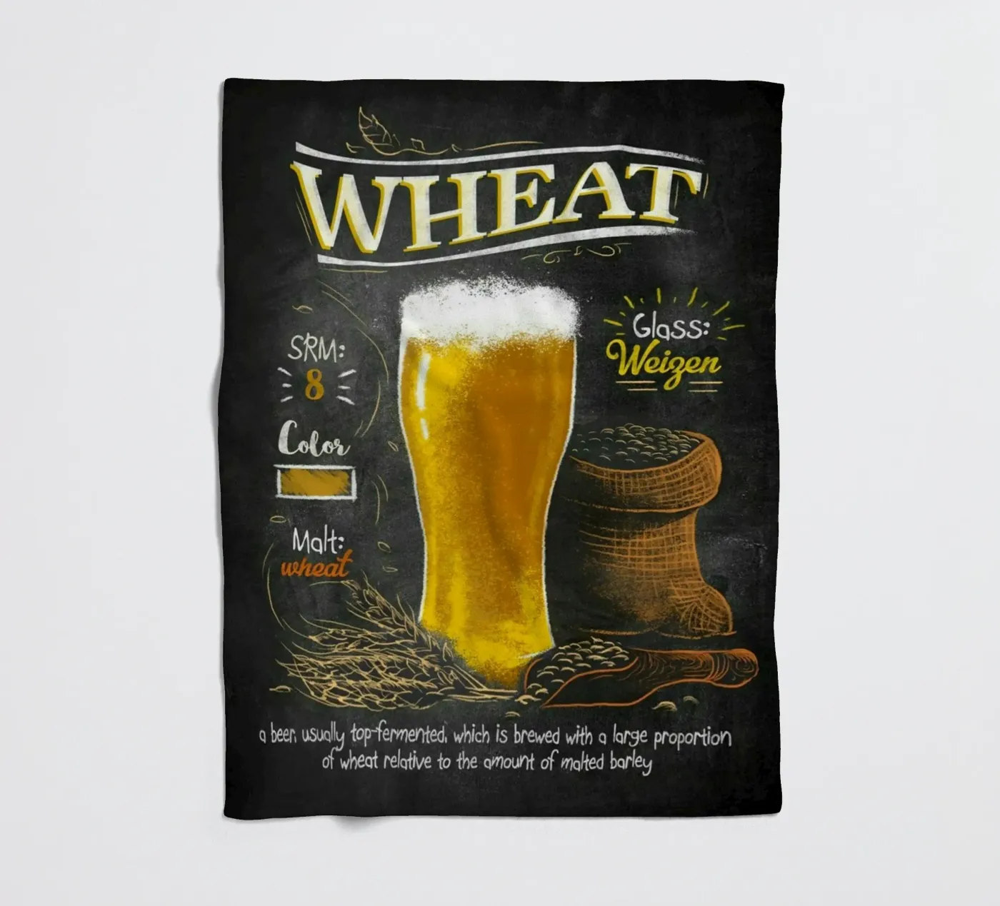 wheat Fleecedecke von Danielshop