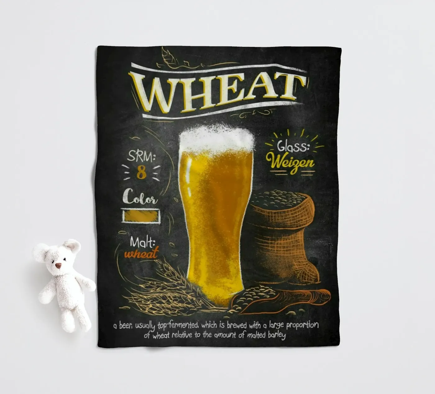 wheat Fleecedecke von Danielshop