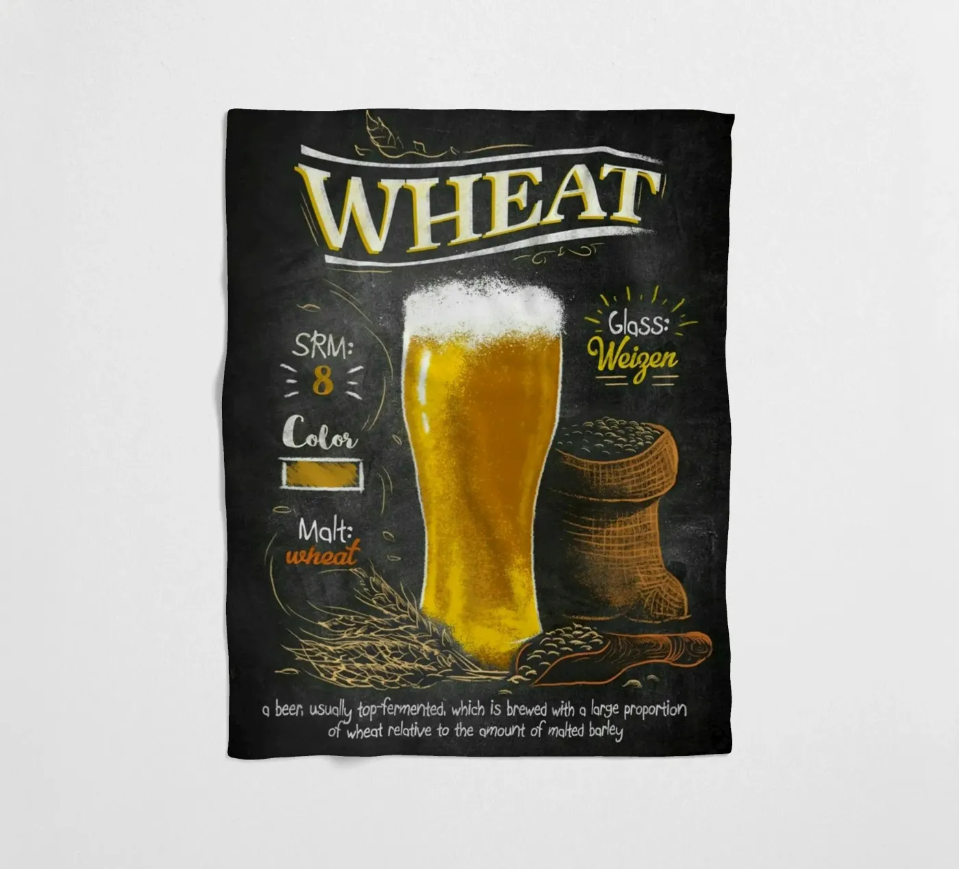 wheat Fleecedecke von Danielshop