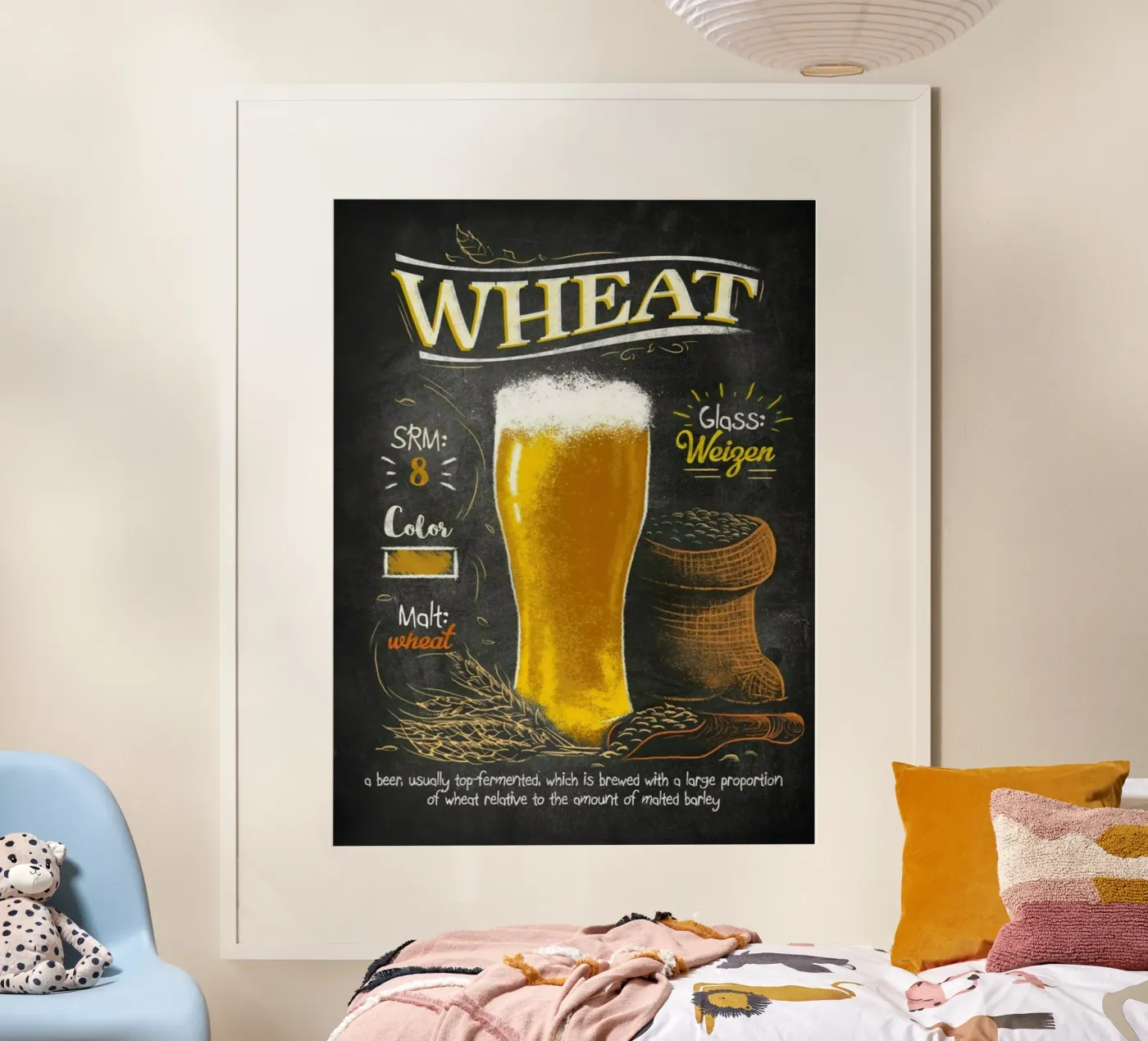 wheat poster van Danielshop