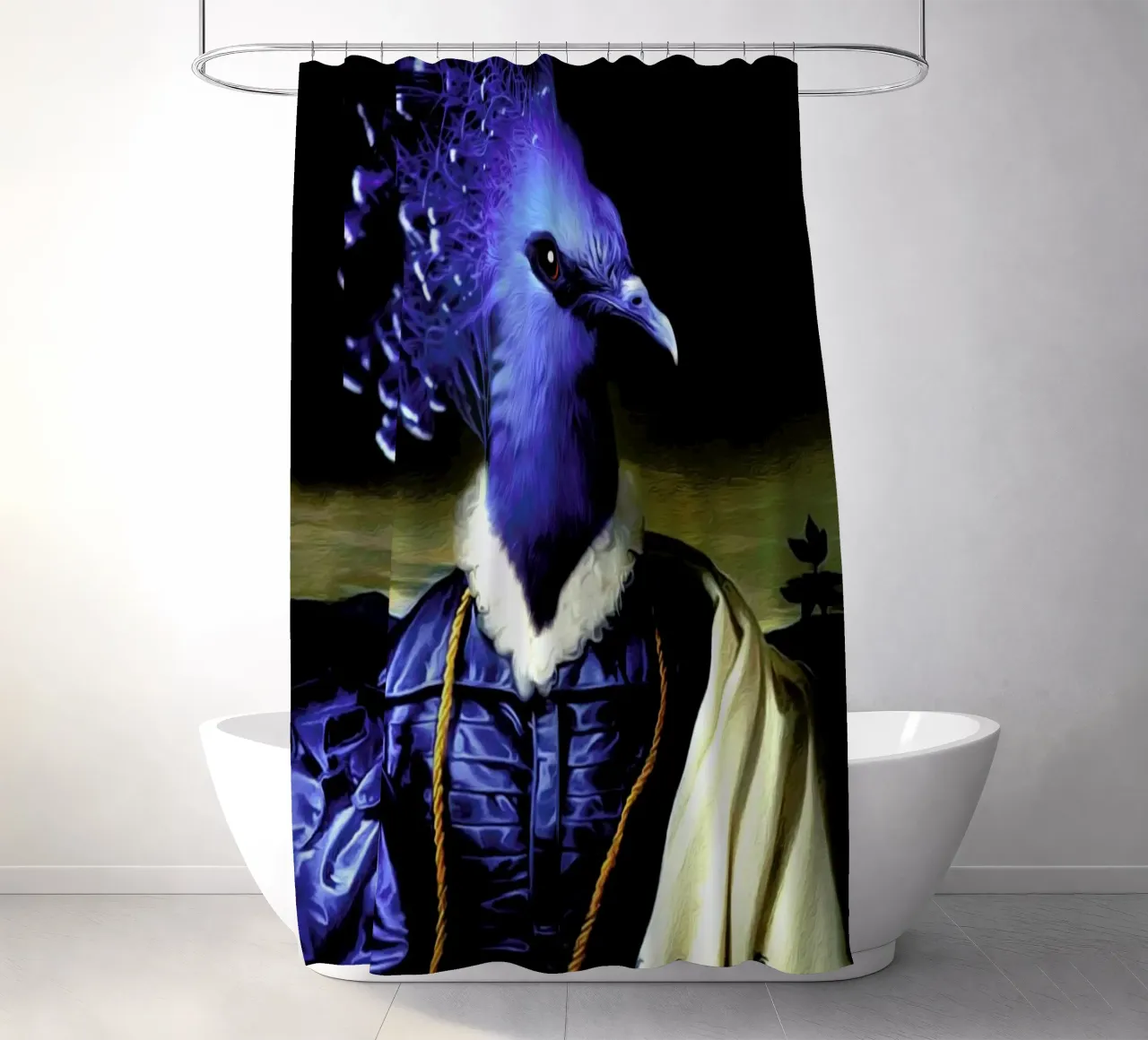 Janice shower curtain by Tein Lucasson