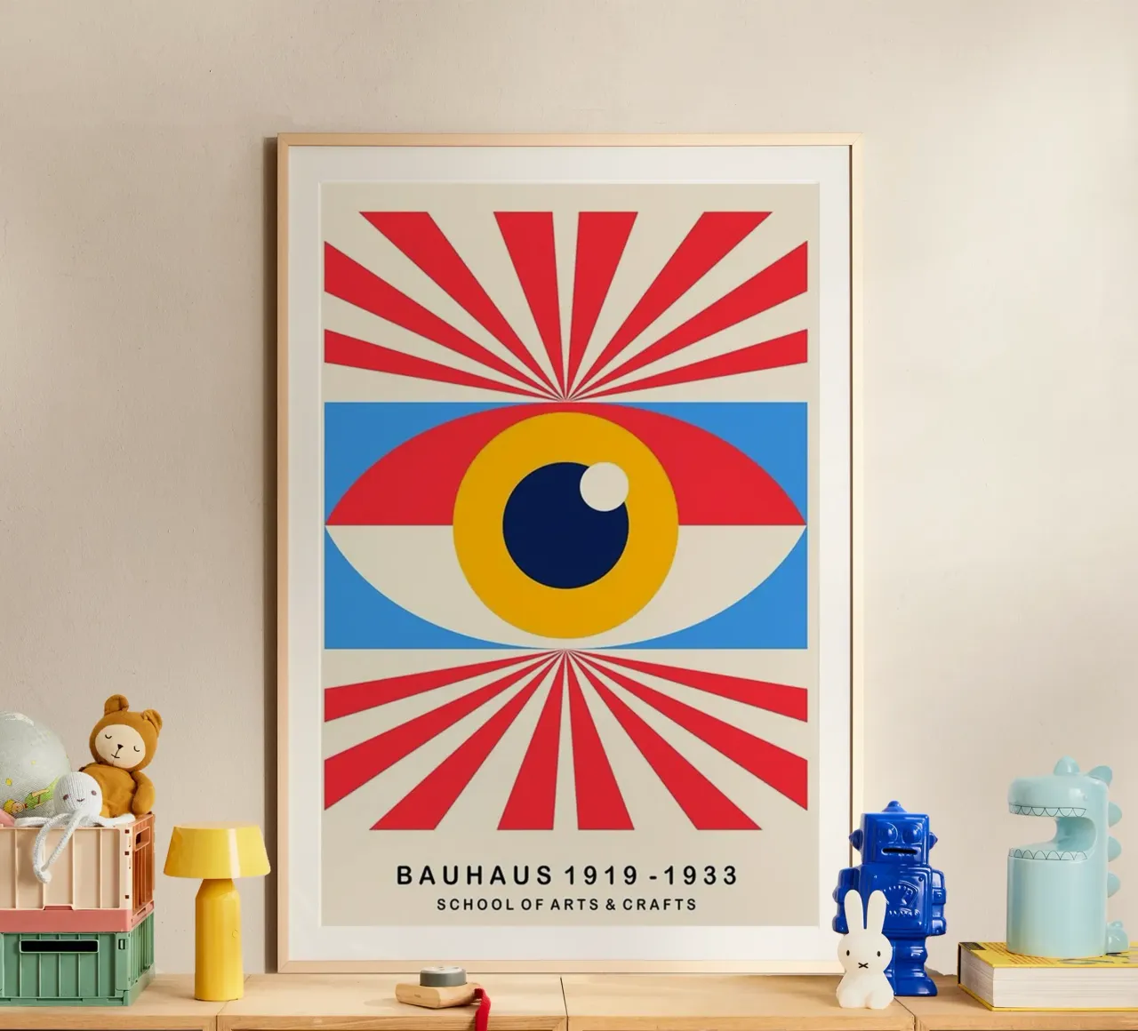 Arte scolastica poster con telaio in legno da Piere art Shops