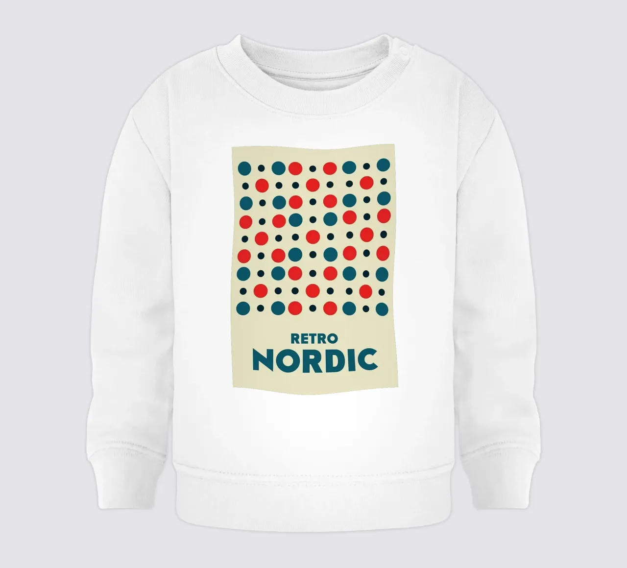 Retro Nórdico sudadera de bebé de Piere art Shops