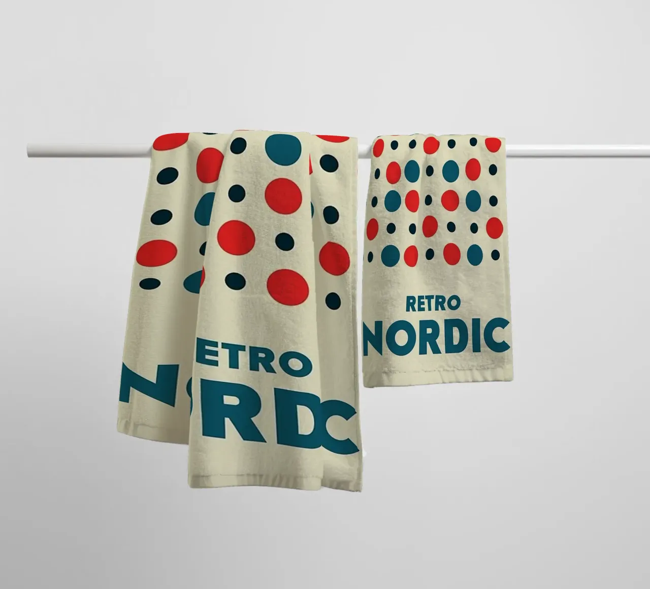 Retrò nordico asciugamano da bagno da Piere art Shops