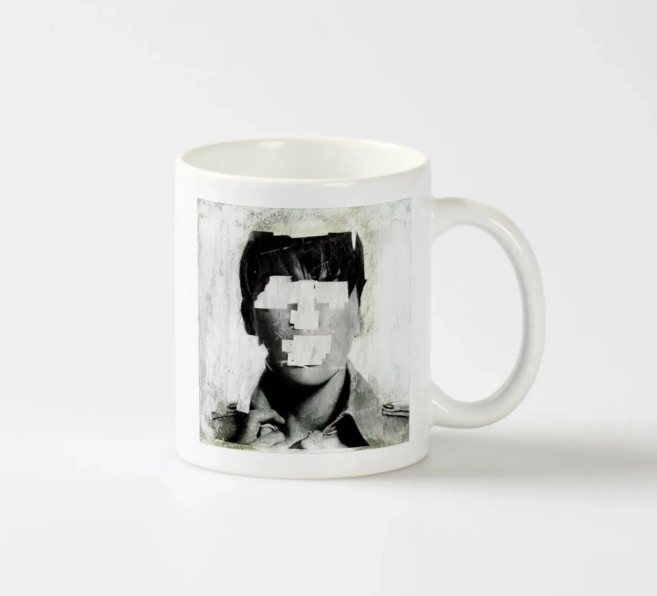 Faceless 02 ceramic mug by Famous When Dead