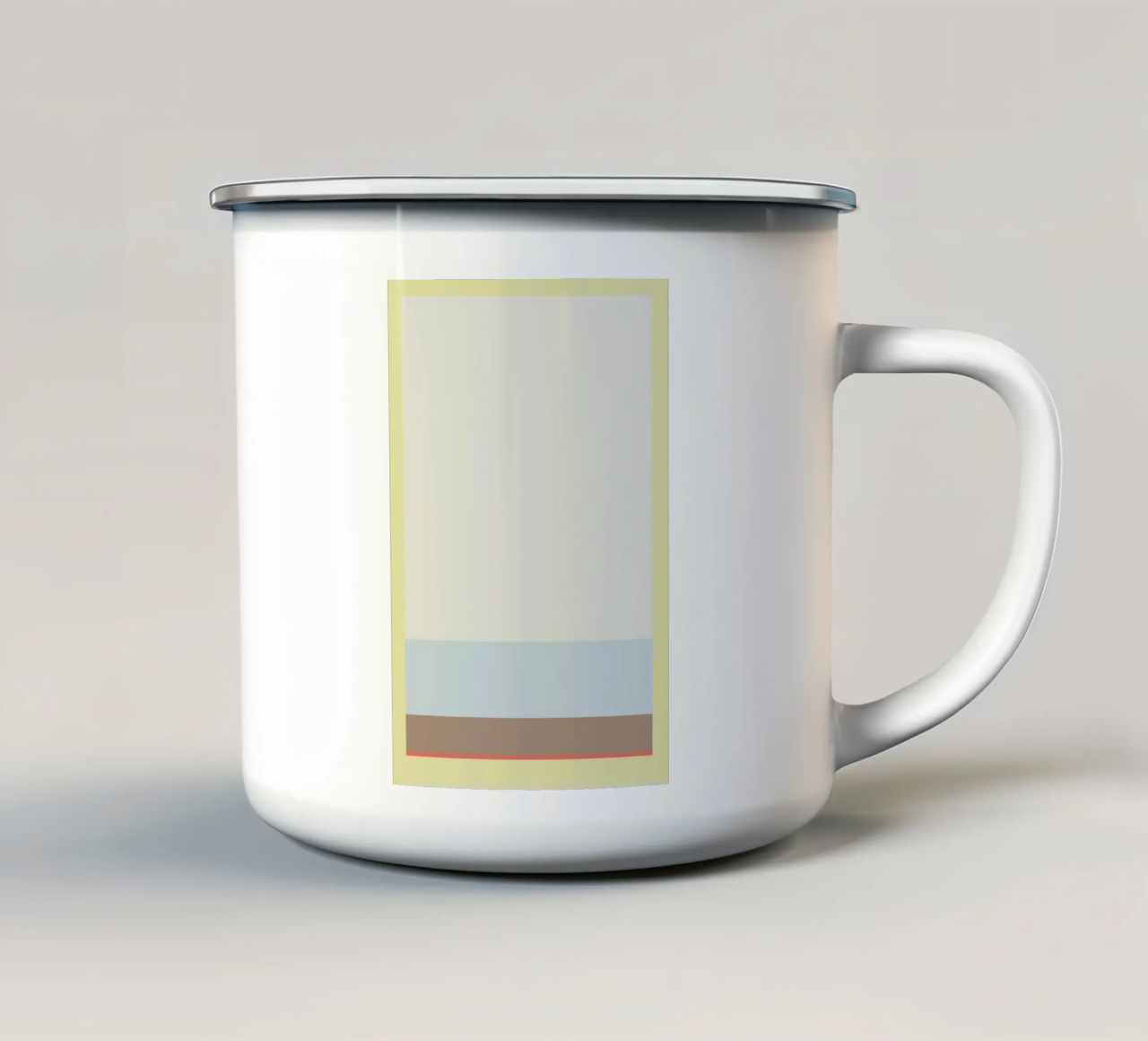 Stripe Yellow 3 tazza in smalto da 170QM