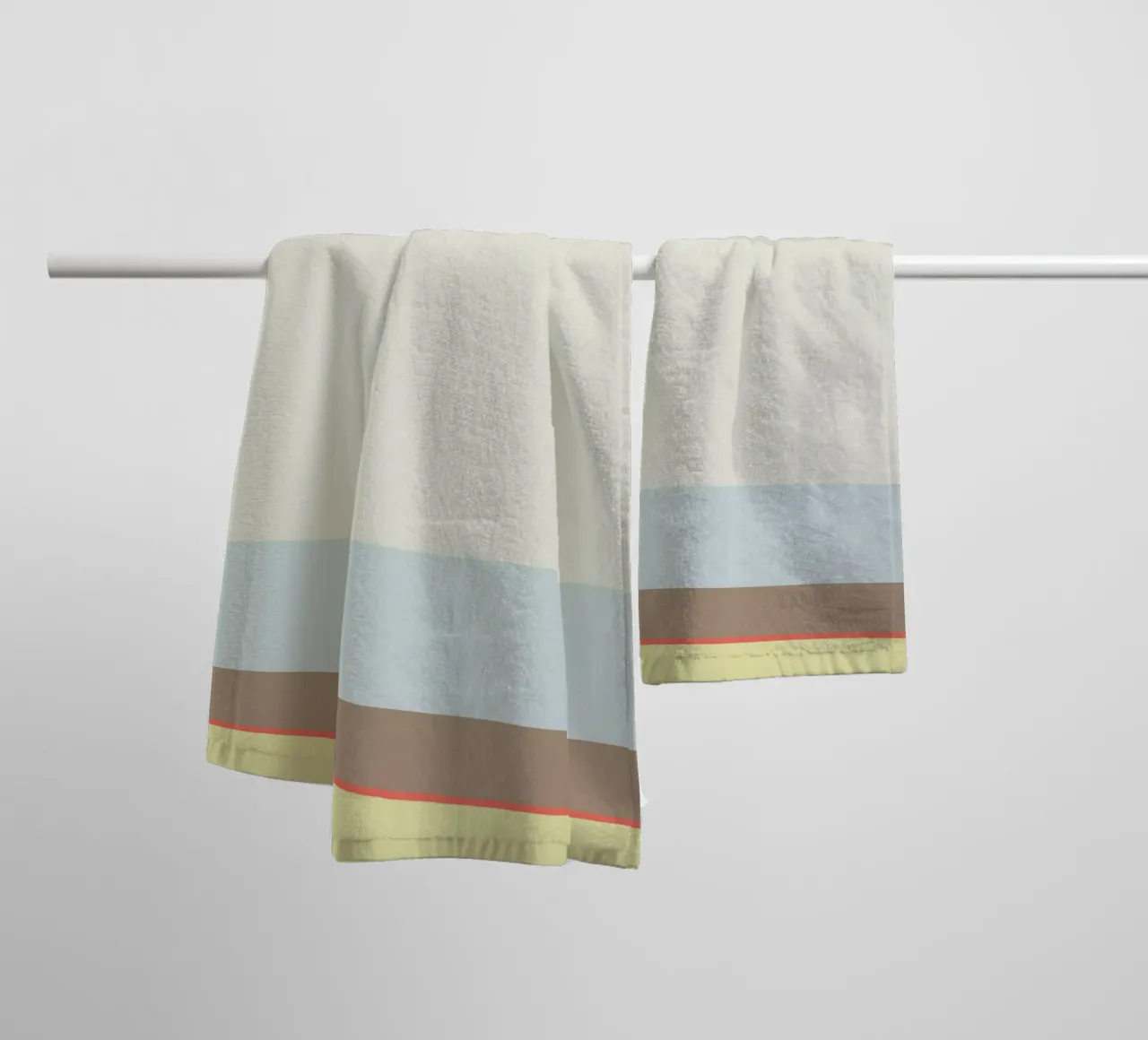 Stripe Yellow 3 asciugamano da bagno da 170QM