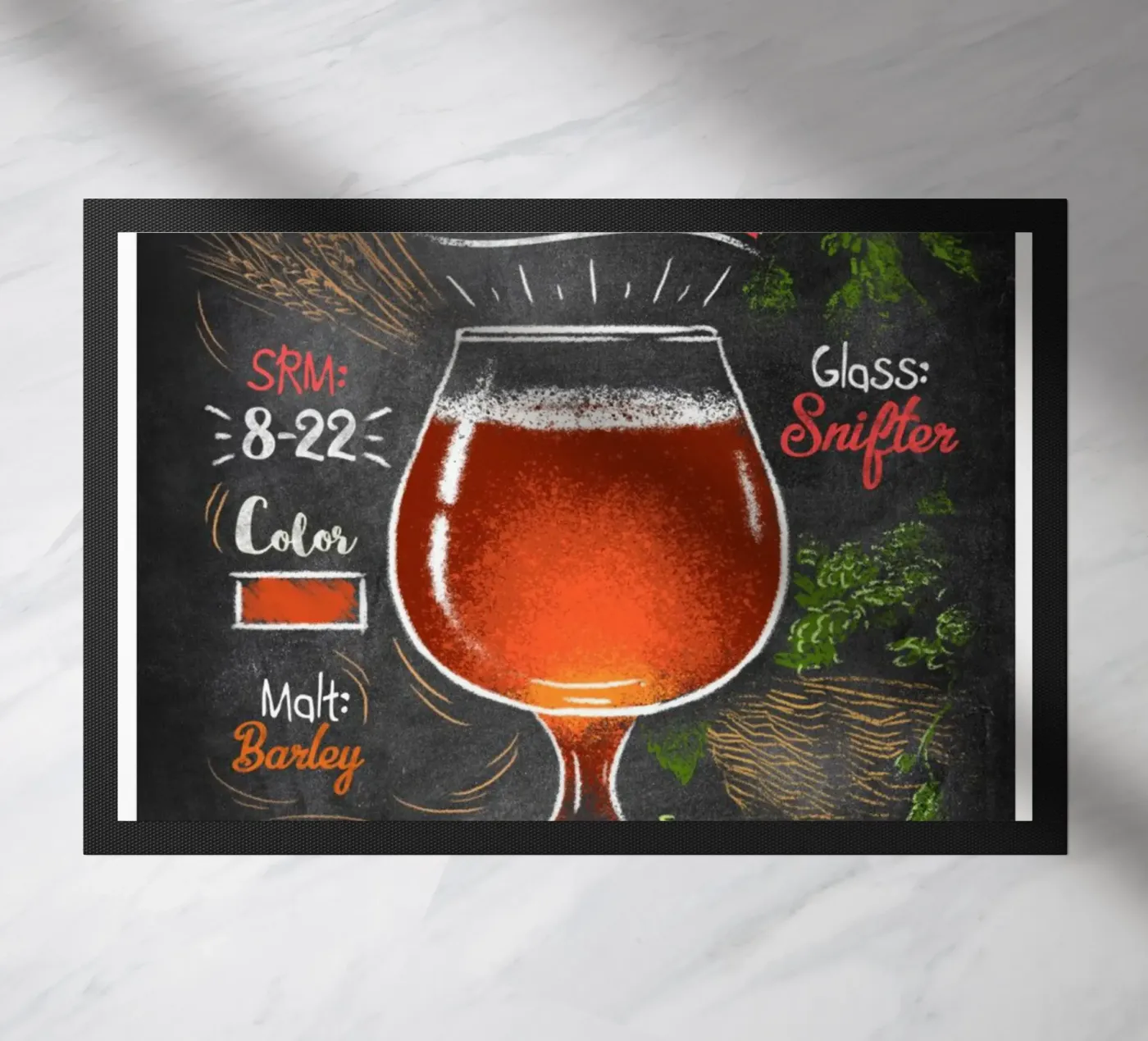 barley wine deurmat van Danielshop