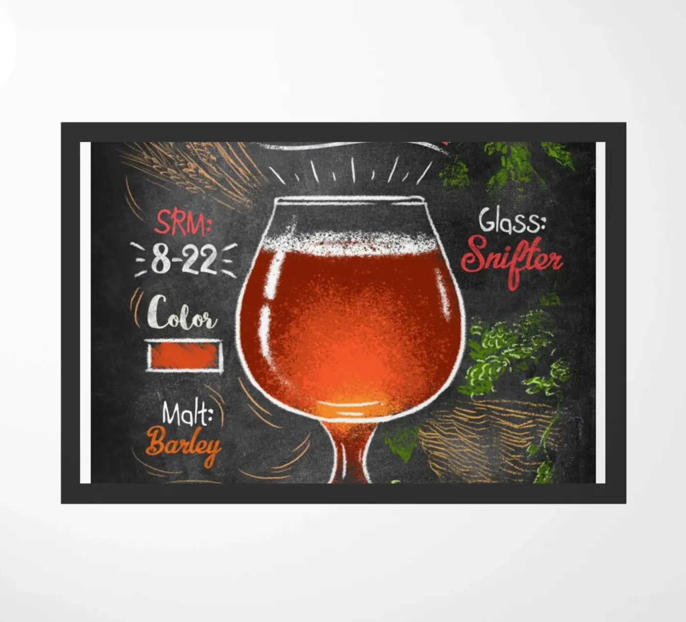 barley wine deurmat van Danielshop