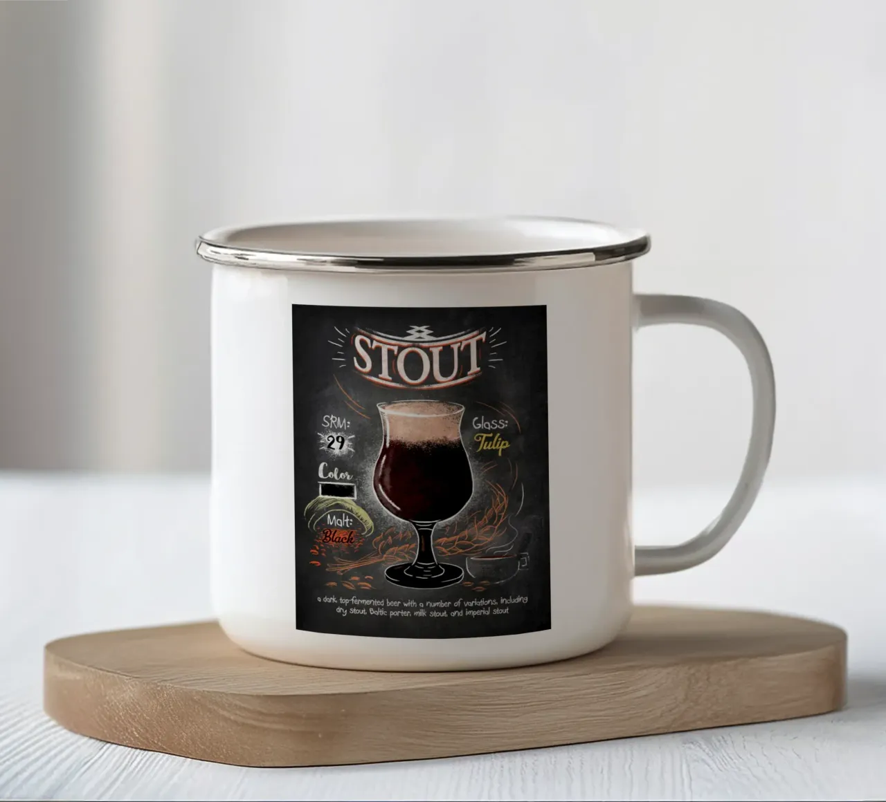 stout tazza in smalto da Danielshop