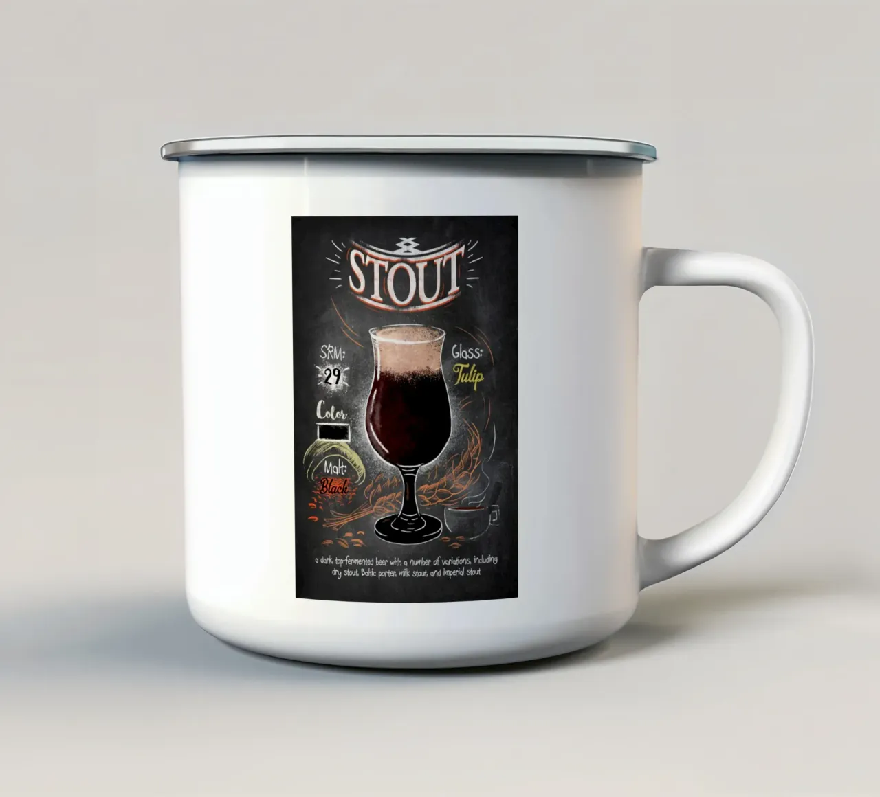 stout tazza in smalto da Danielshop