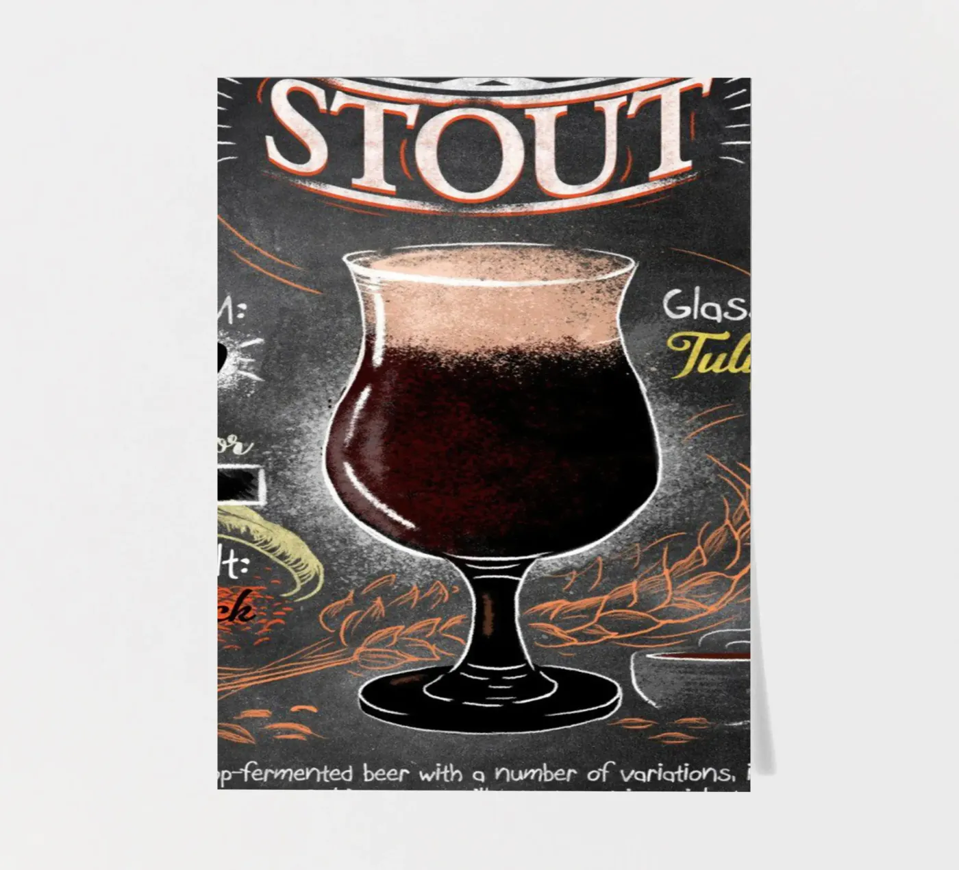 stout Stickerbogen von Danielshop