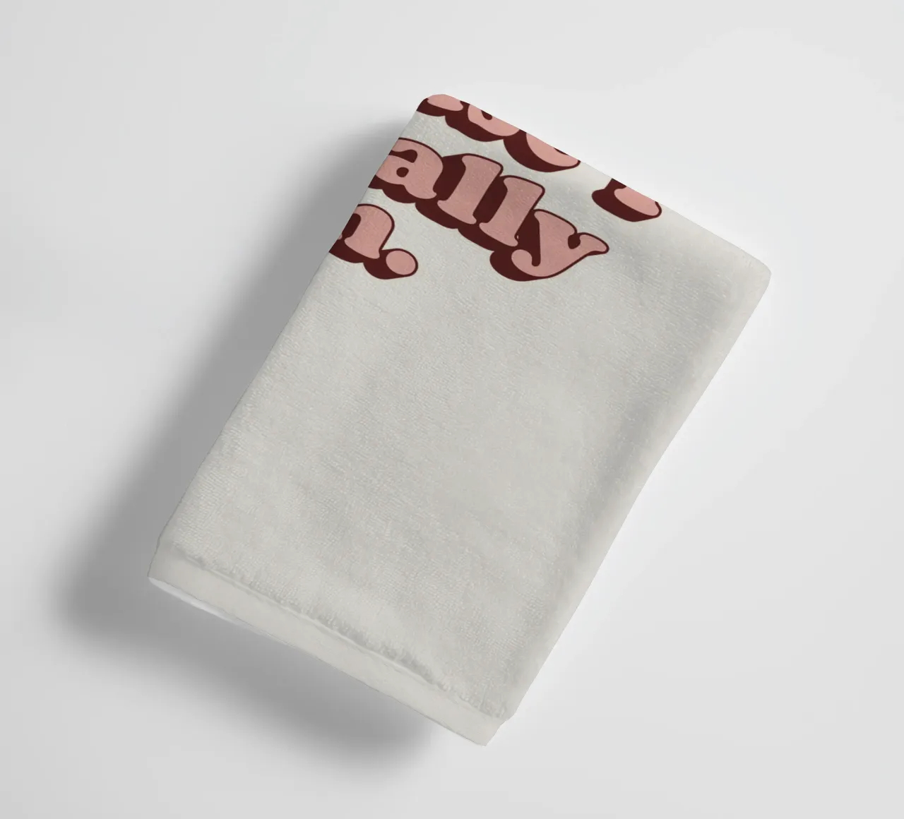 I'm Sorry if I Seem Weird It's Because I Literally Am Print towel by THE MOTIVATED TYPE