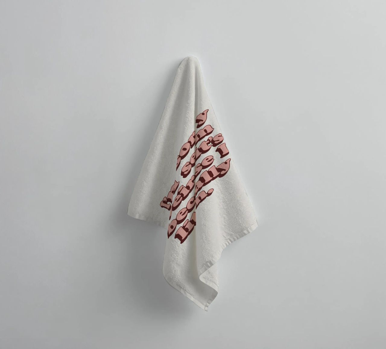 I'm Sorry if I Seem Weird It's Because I Literally Am Print towel by THE MOTIVATED TYPE