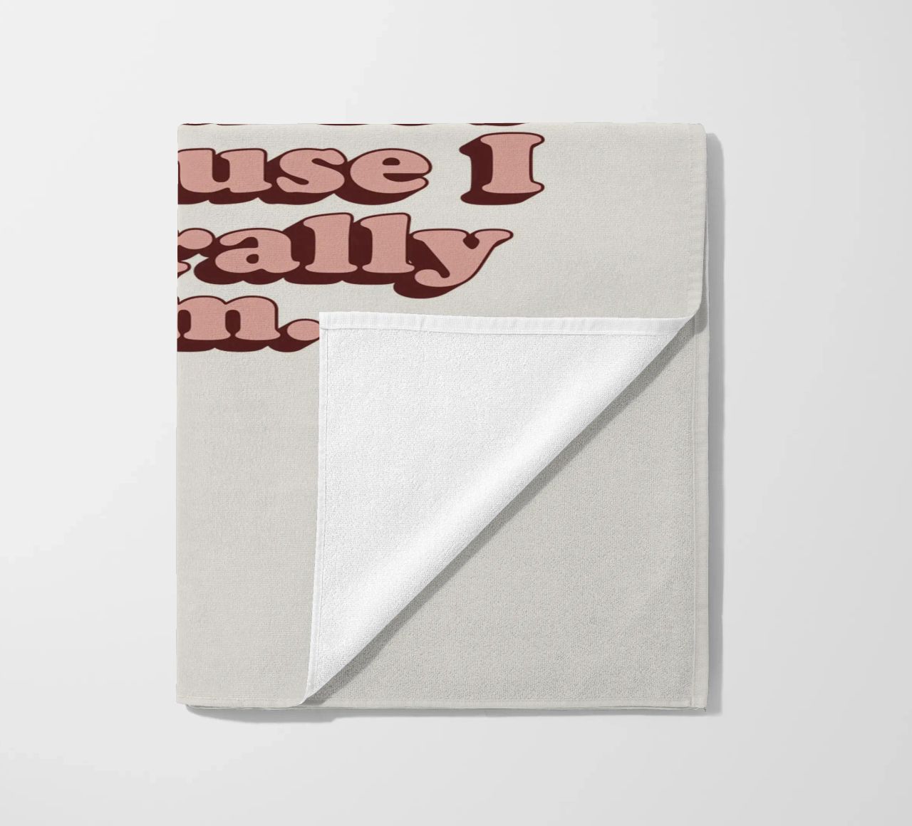 I'm Sorry if I Seem Weird It's Because I Literally Am Print beach towel by THE MOTIVATED TYPE