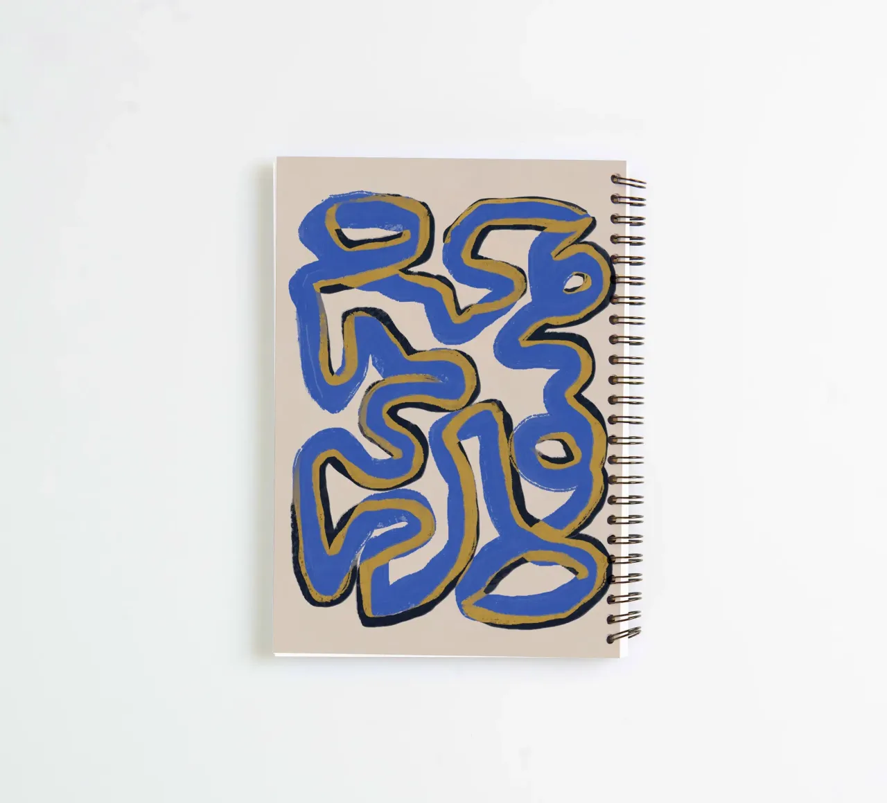 Abstract line deco 02 spiral notebook by Little Dean