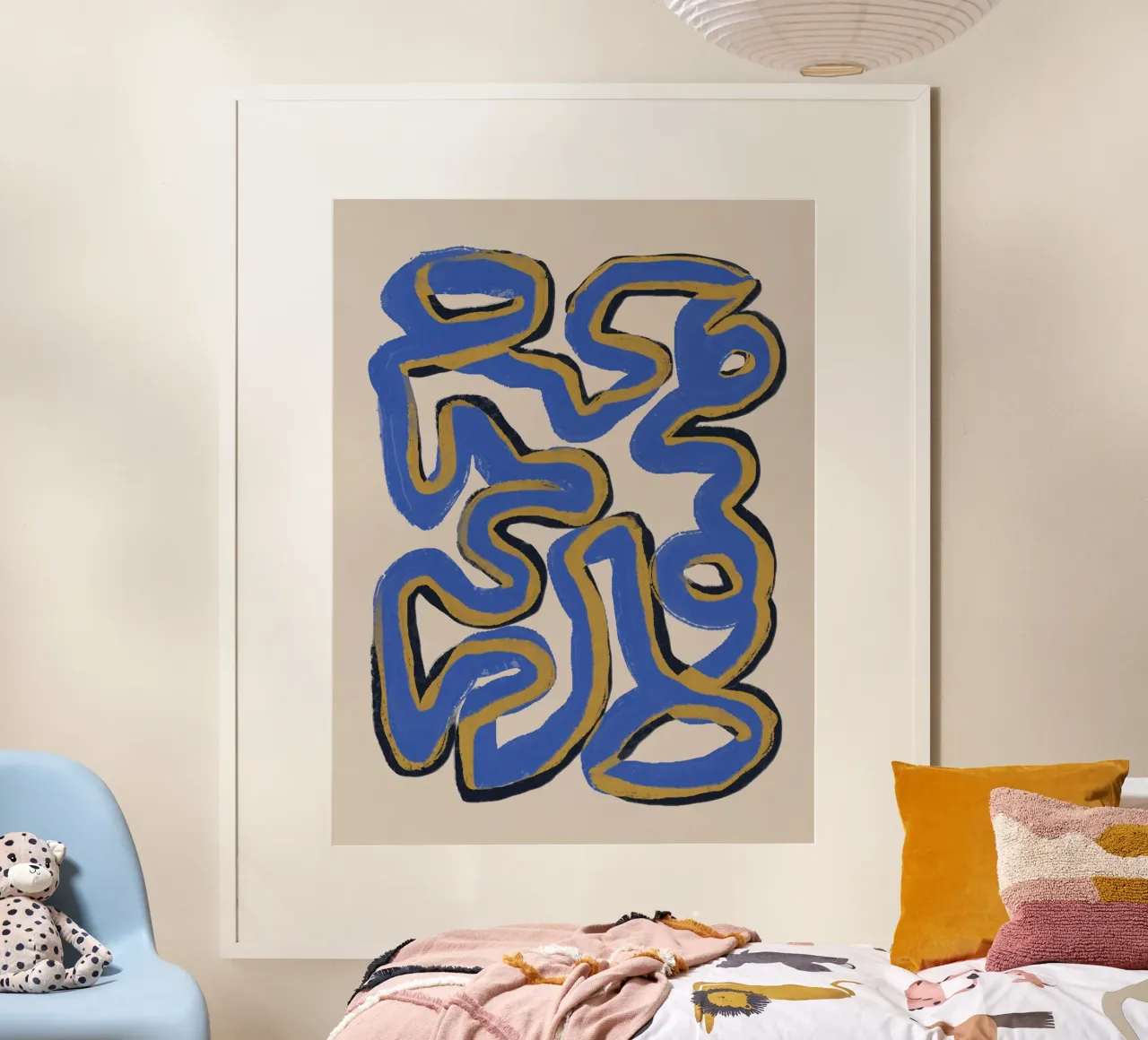 Ligne abstraite déco 02 poster de Little Dean