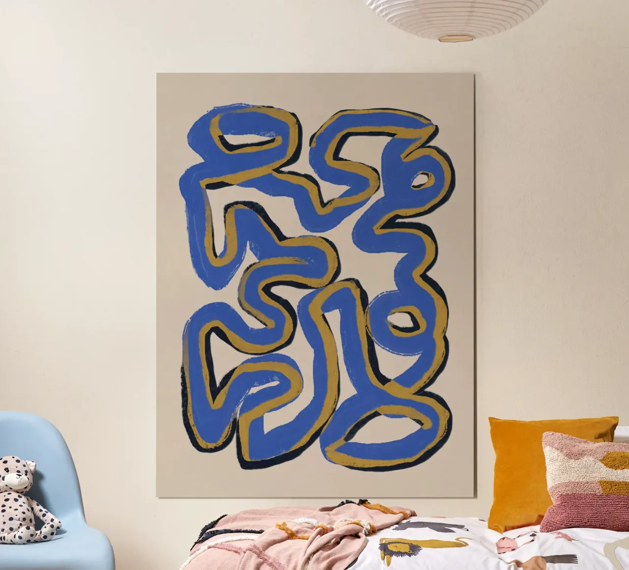 Ligne abstraite déco 02 poster de Little Dean