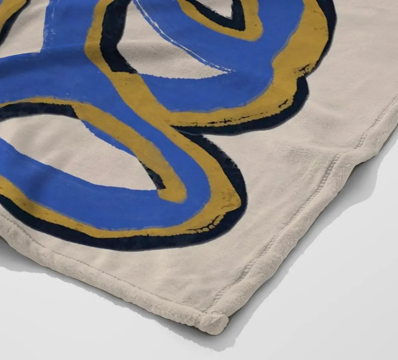 Linea astratta deco 02 coperta in pile da Little Dean