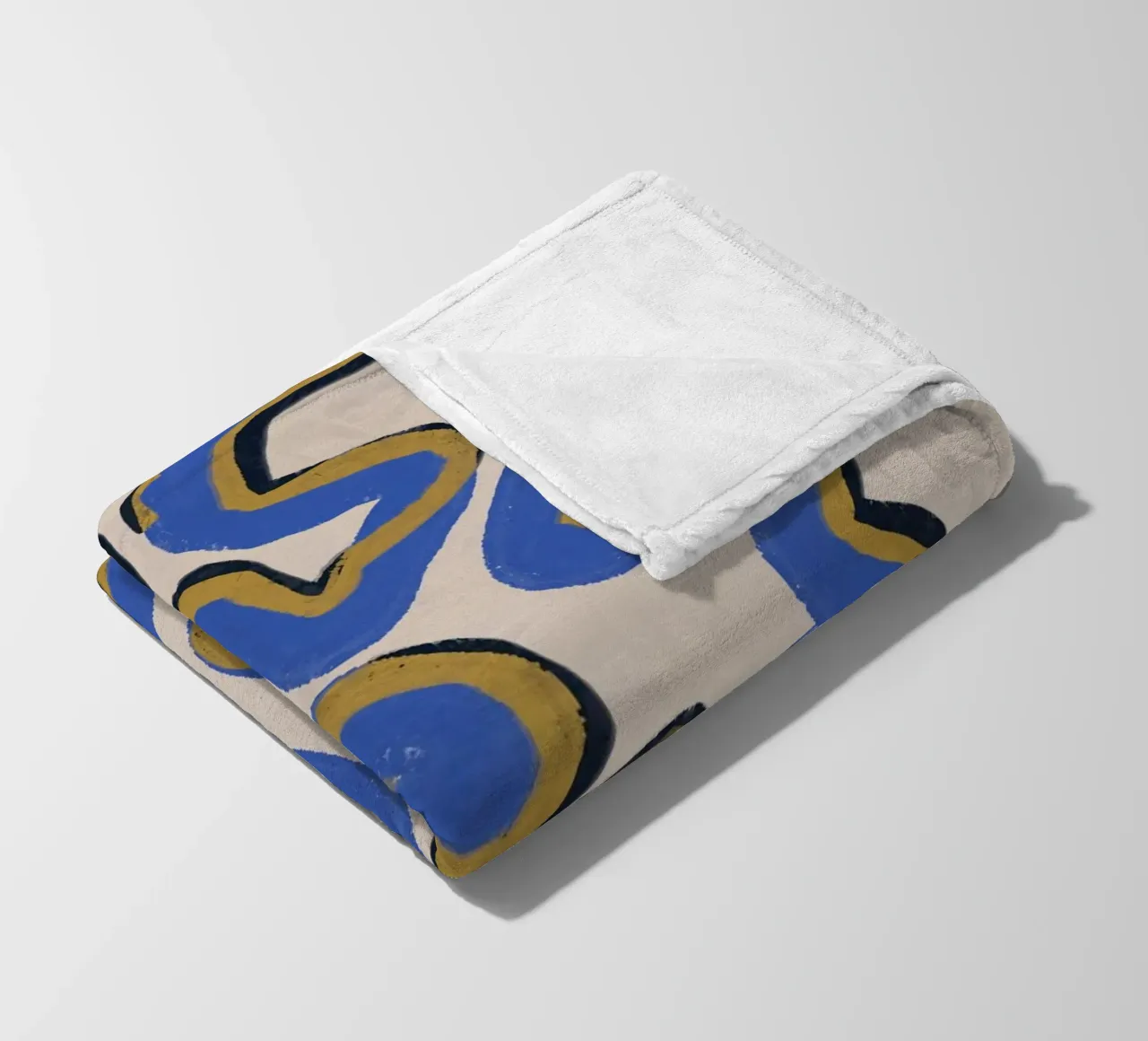Linea astratta deco 02 coperta in pile da Little Dean