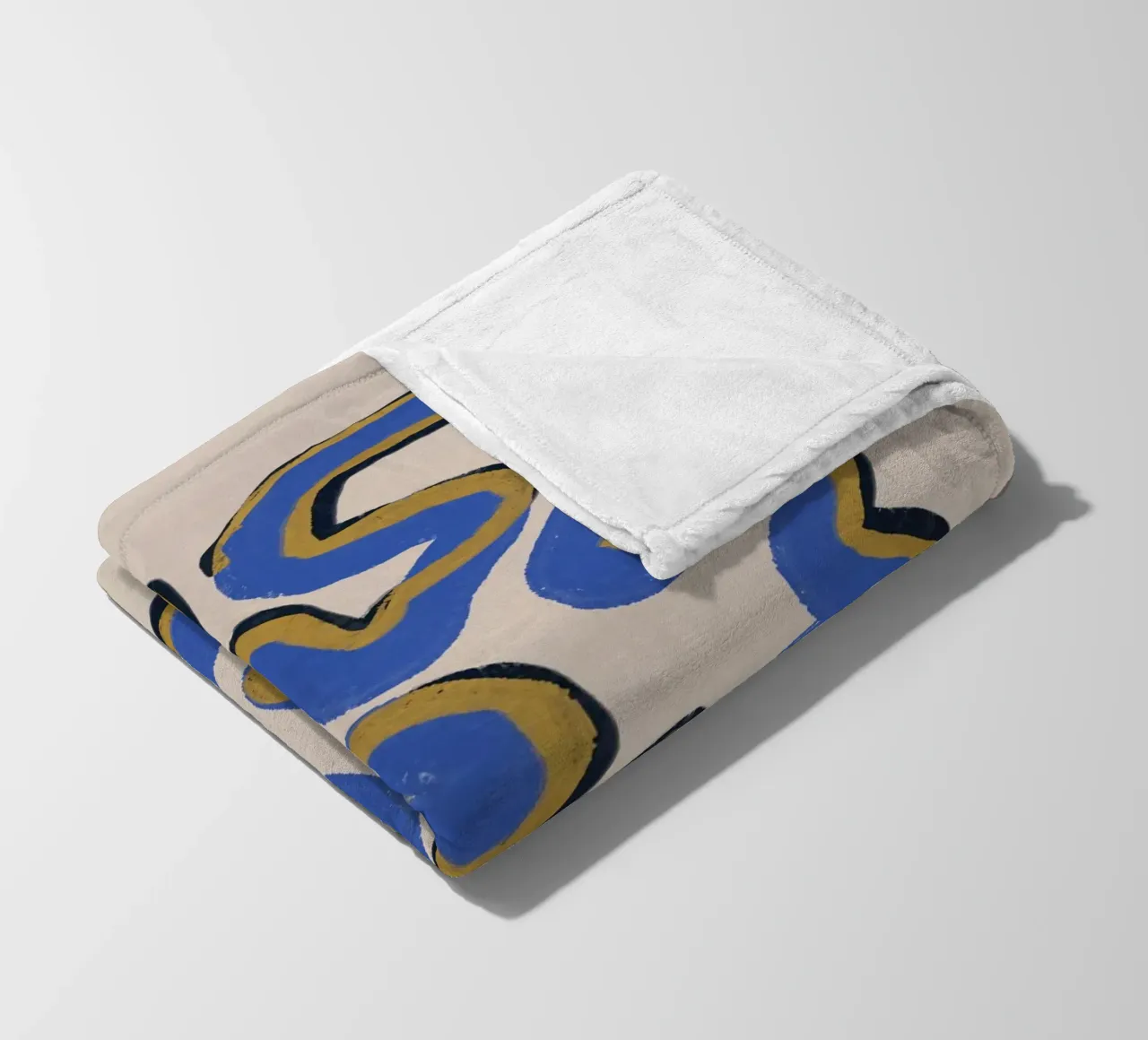 Linea astratta deco 02 coperta in pile da Little Dean