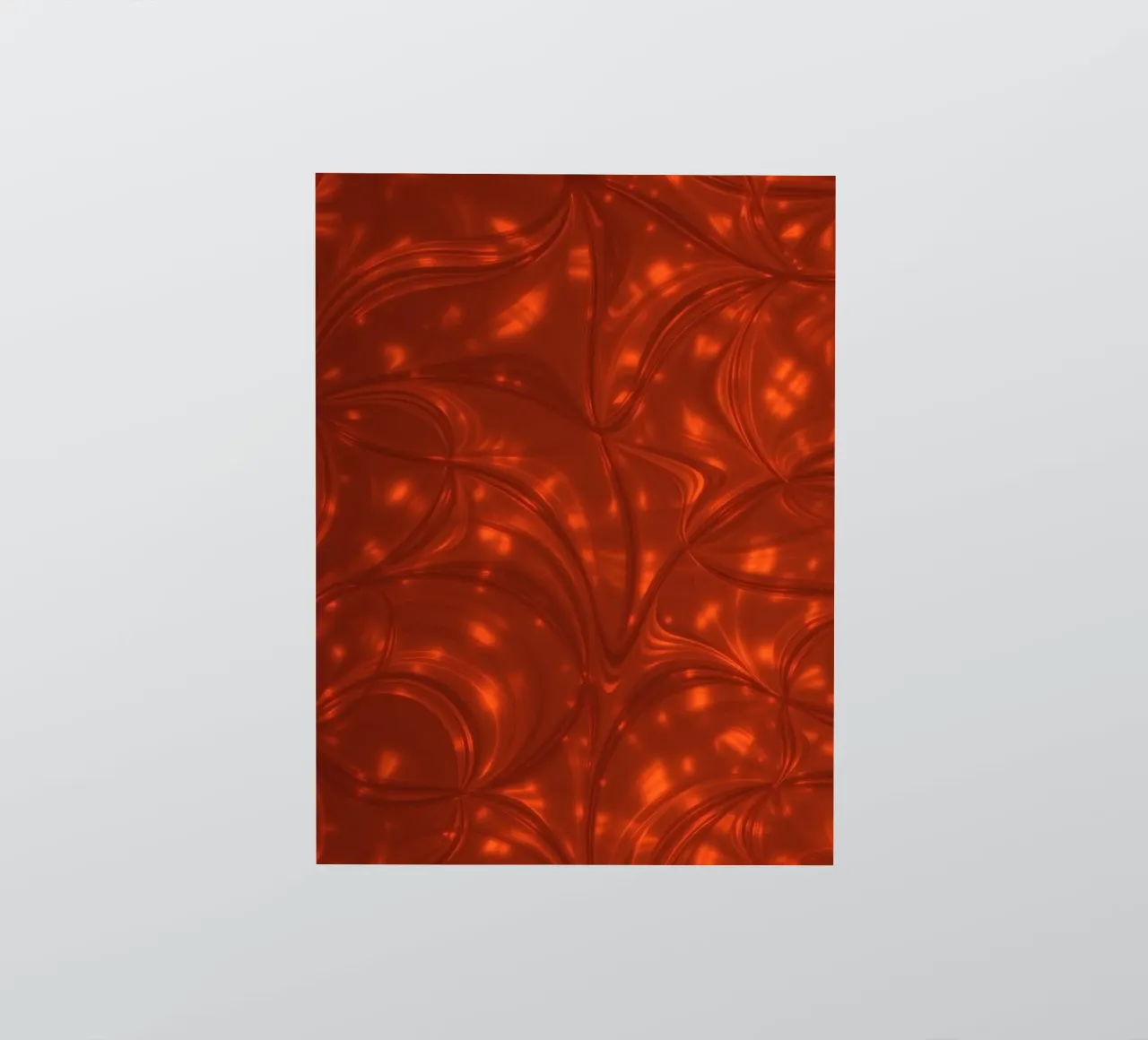 Vibrant abstract red pattern with luminous highlights sticker by DesignDoodle