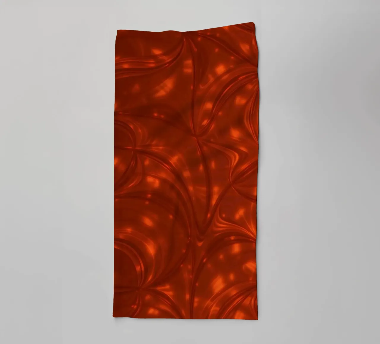 Vibrant abstract red pattern with luminous highlights towel by DesignDoodle