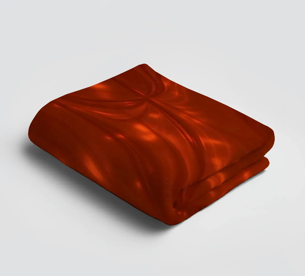 Motif abstrait rouge vibrant avec des reflets lumineux serviette de bain de DesignDoodle