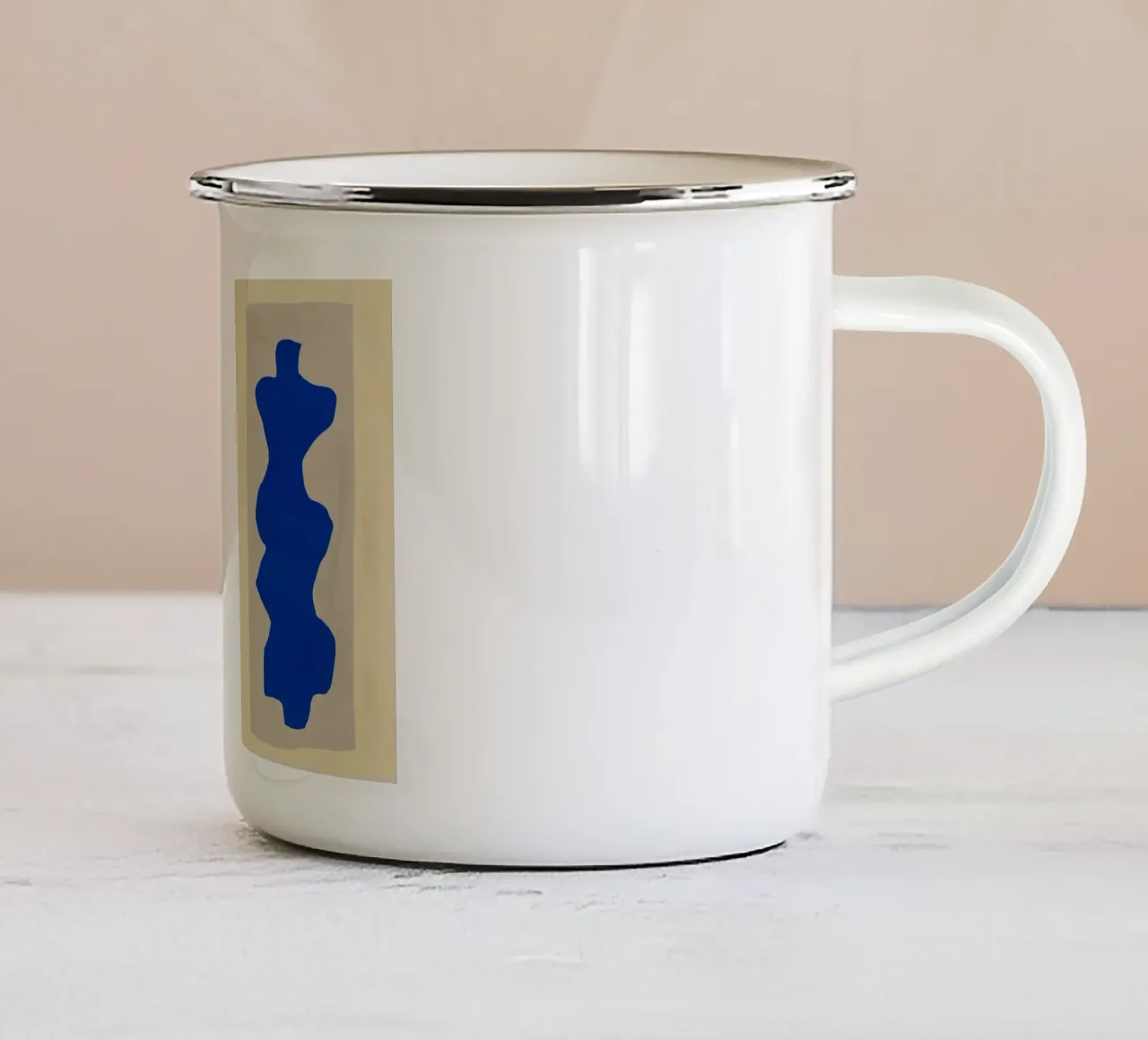 Ritaglio dopo di matisse tazza in smalto da Little Dean