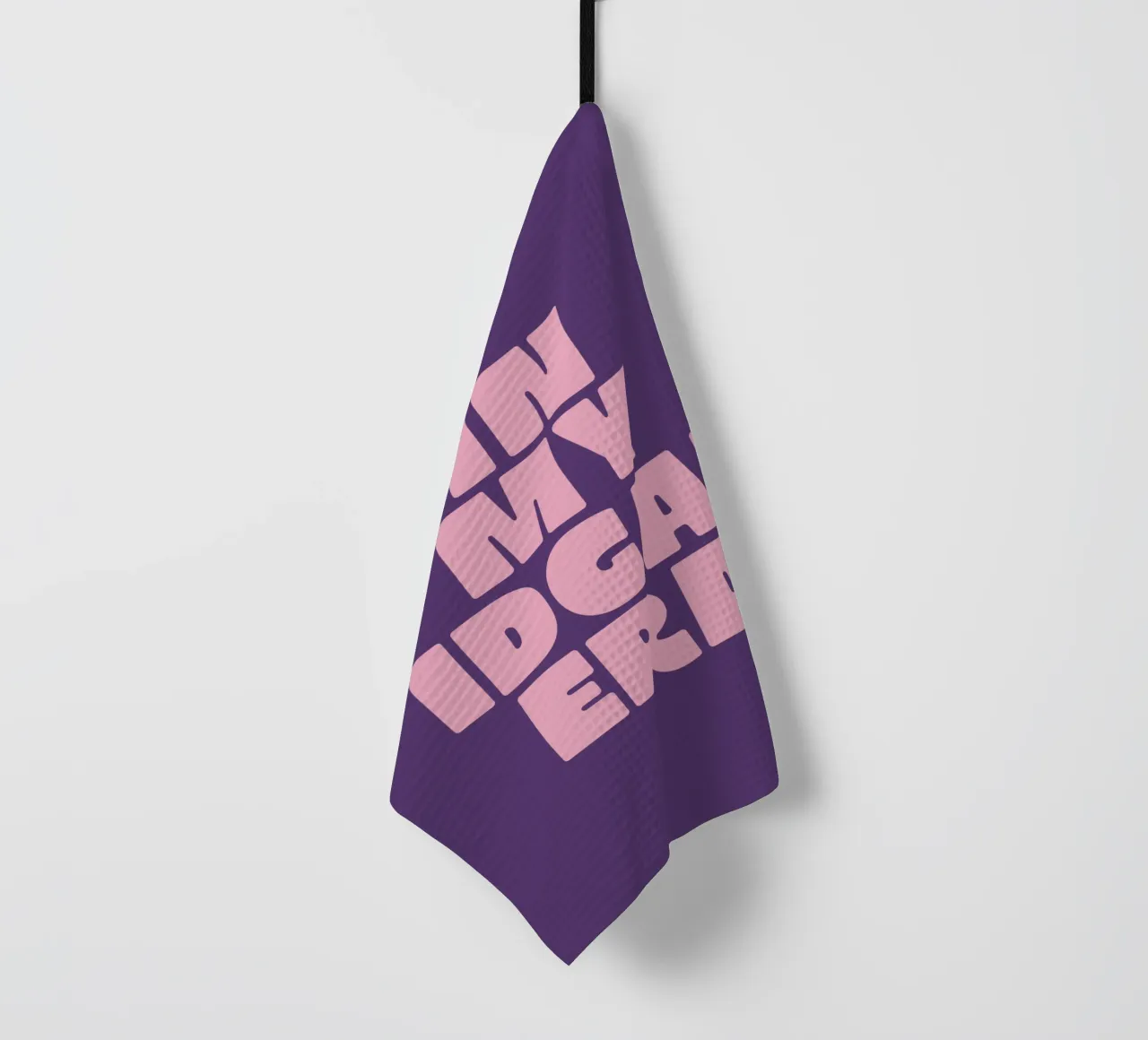 In My IDGAF Era Stampa tipografica sarcastica e sassosa in rosa canovaccio da cucina da THE MOTIVATED TYPE