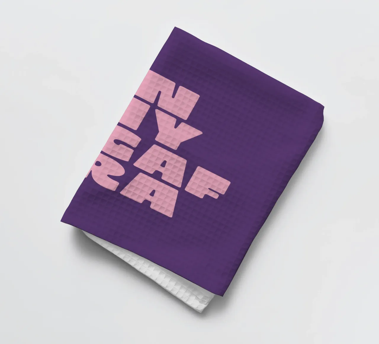 In My IDGAF Era Stampa tipografica sarcastica e sassosa in rosa canovaccio da cucina da THE MOTIVATED TYPE