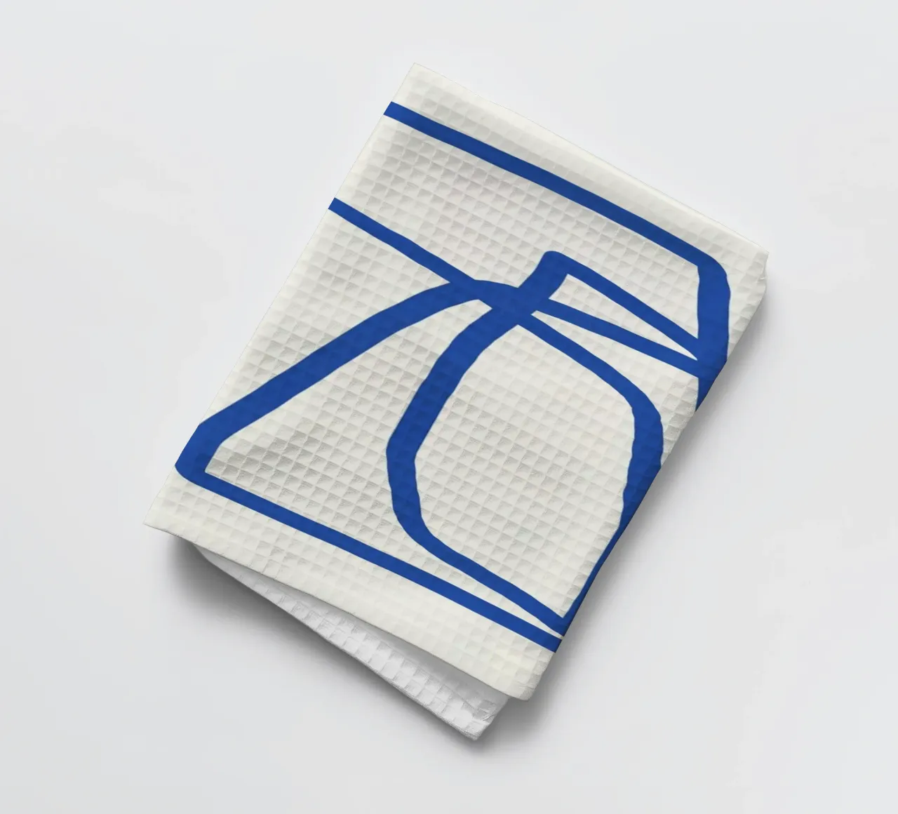 Line art in blu cobalto 03 canovaccio da cucina da Little Dean