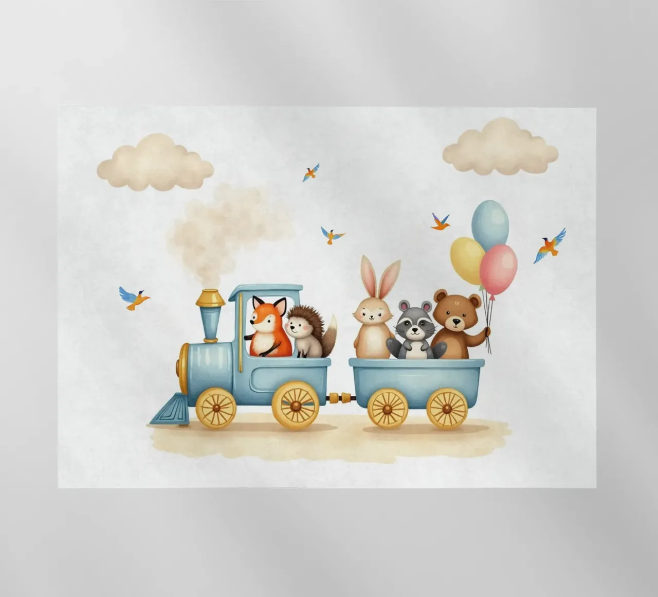 Avventura su rotaie pellicola backlit da Doodle Dreams Art