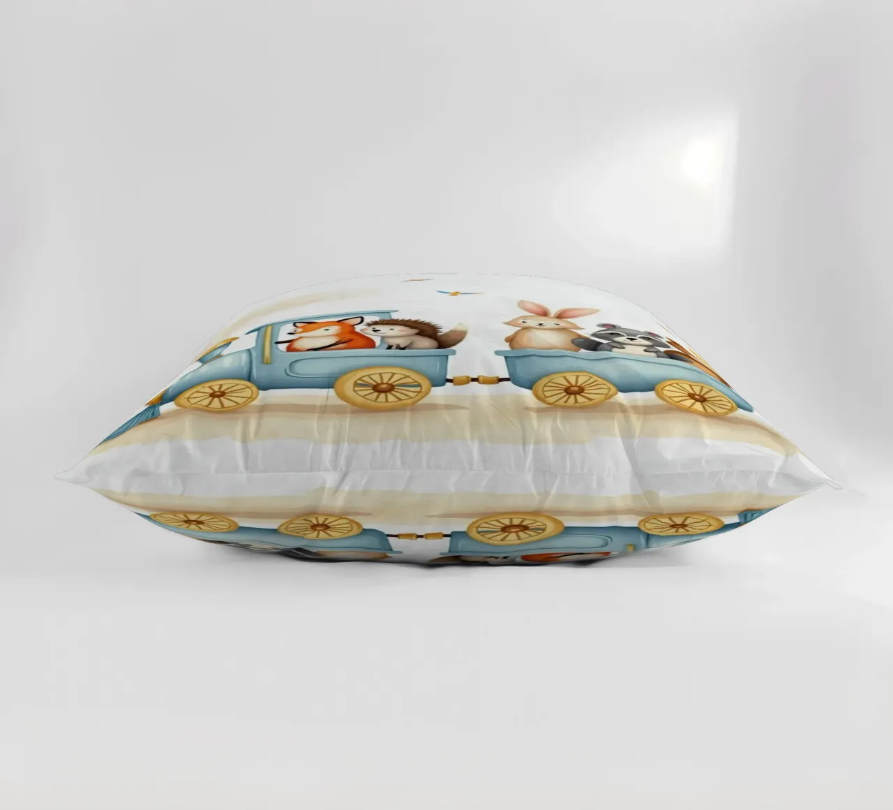 Avventura su rotaie cuscino da Doodle Dreams Art