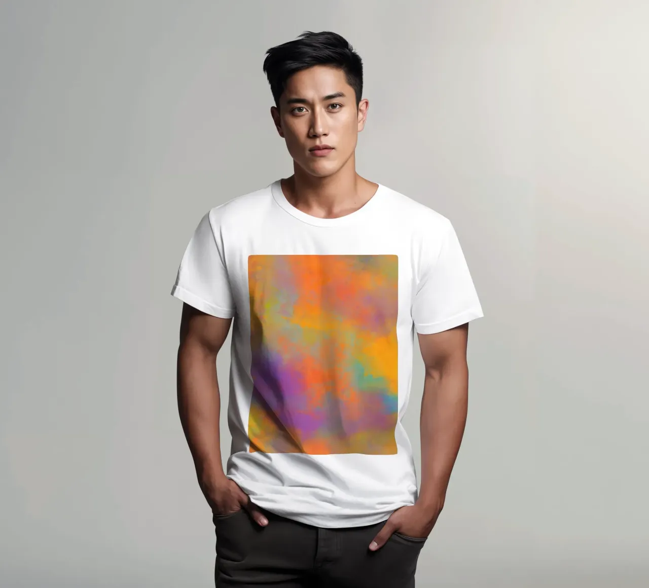 Abstrakte Farbfreude - Dynamic t-shirt da Petra Lang