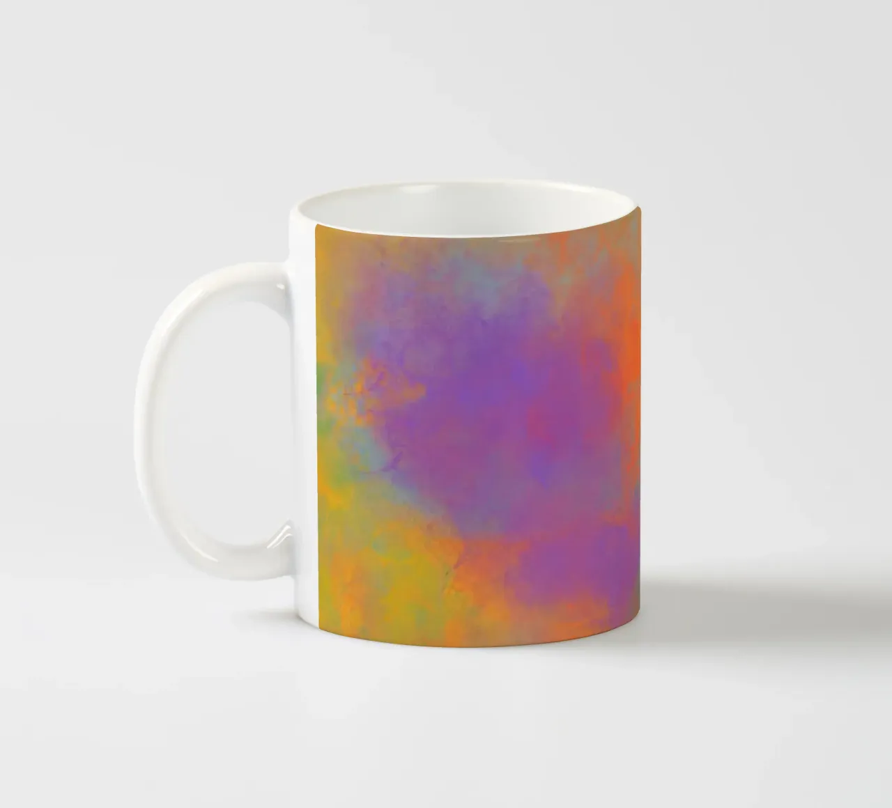 Abstrakte Farbfreude - Dynamic ceramic mug by Petra Lang